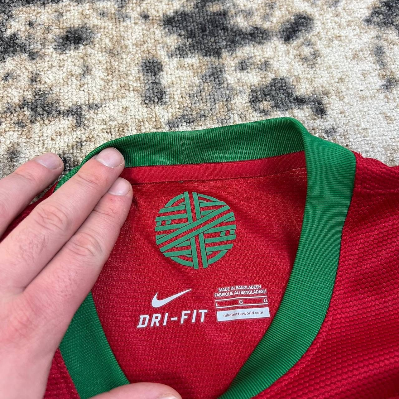 Nike Nike x Portugal Mini Logo Home Soccer Jersey Blokecore Y2K Size US L / EU 52-54 / 3 - 6 Thumbnail
