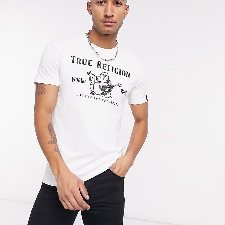 True Religion × Vintage 🇯🇵 Y2K True Religion Buddha World Tour Big Logo T-Shirt Retro Size US S / EU 44-46 / 1 - 2 Thumbnail
