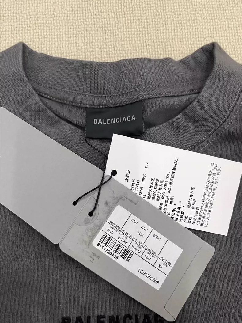 Balenciaga Balenciaga Letter Logo Embroidered Crew Neck T-Shirt Size US XS / EU 42 / 0 - 5 Thumbnail
