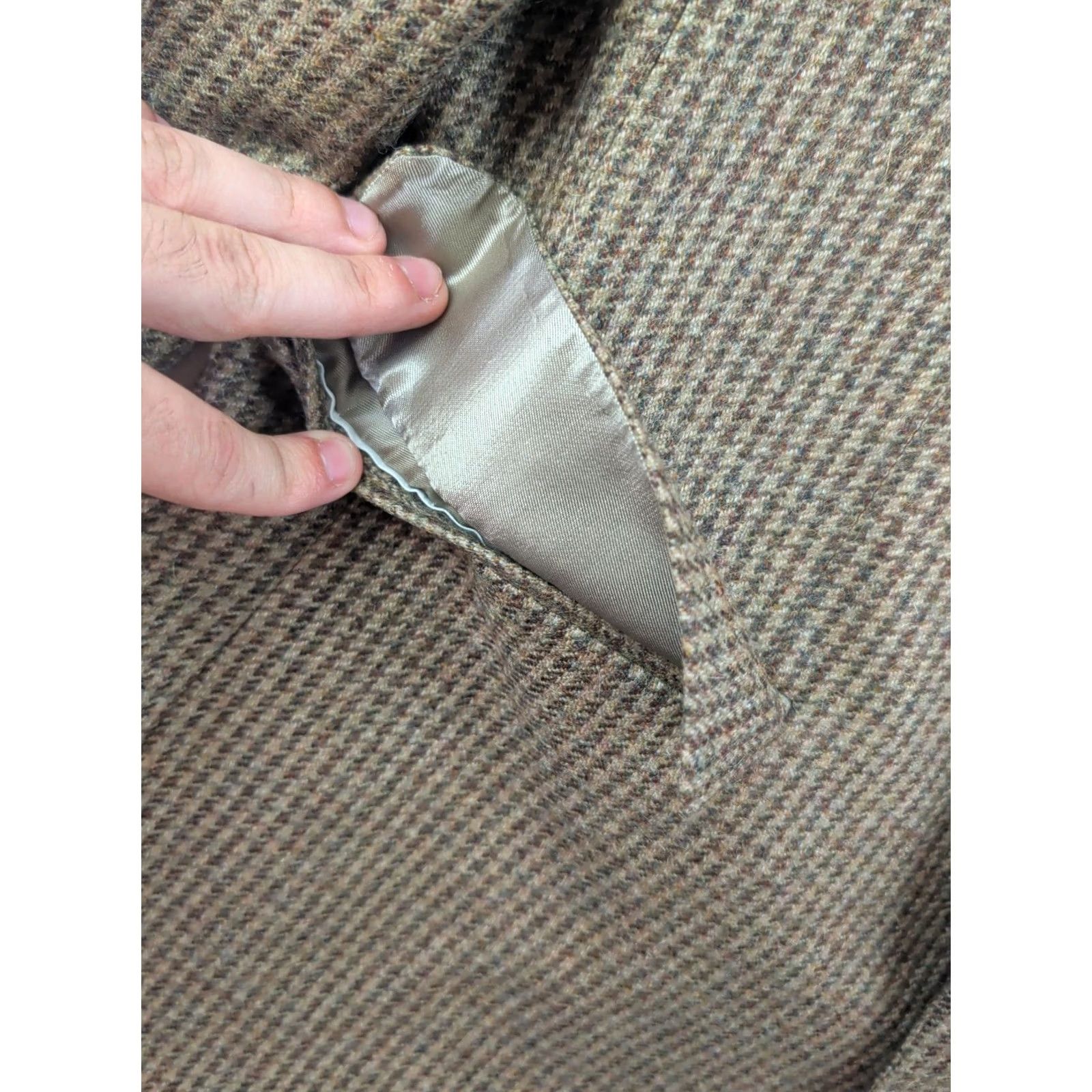 Polo Ralph Lauren Polo Ralph Lauren Blazer Mens 42 Regular Brown Tweed Herringbone Alpaca Wool University Club Overcoat Coat Size US XL / EU 56 / 4 - 7 Thumbnail