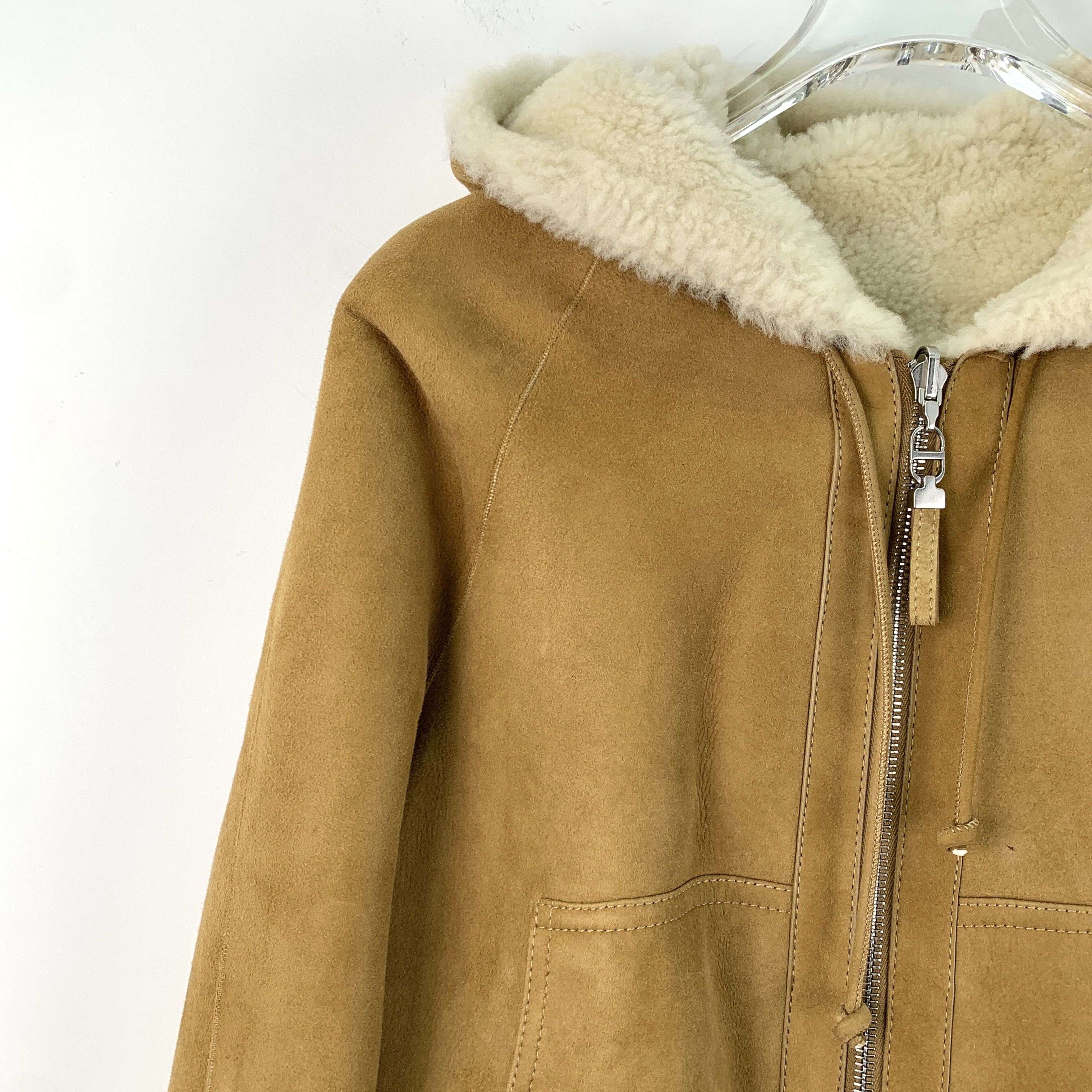 Dior Dior Jacket – Brown Reversible Bee Shearling (Size S) Size S / US 4 / IT 40 - 7 Thumbnail