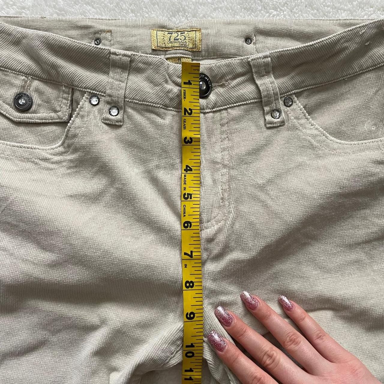 Vintage Y2K 725 Originals Tan Corduroy Flare Pants Size 33" - 6 Thumbnail