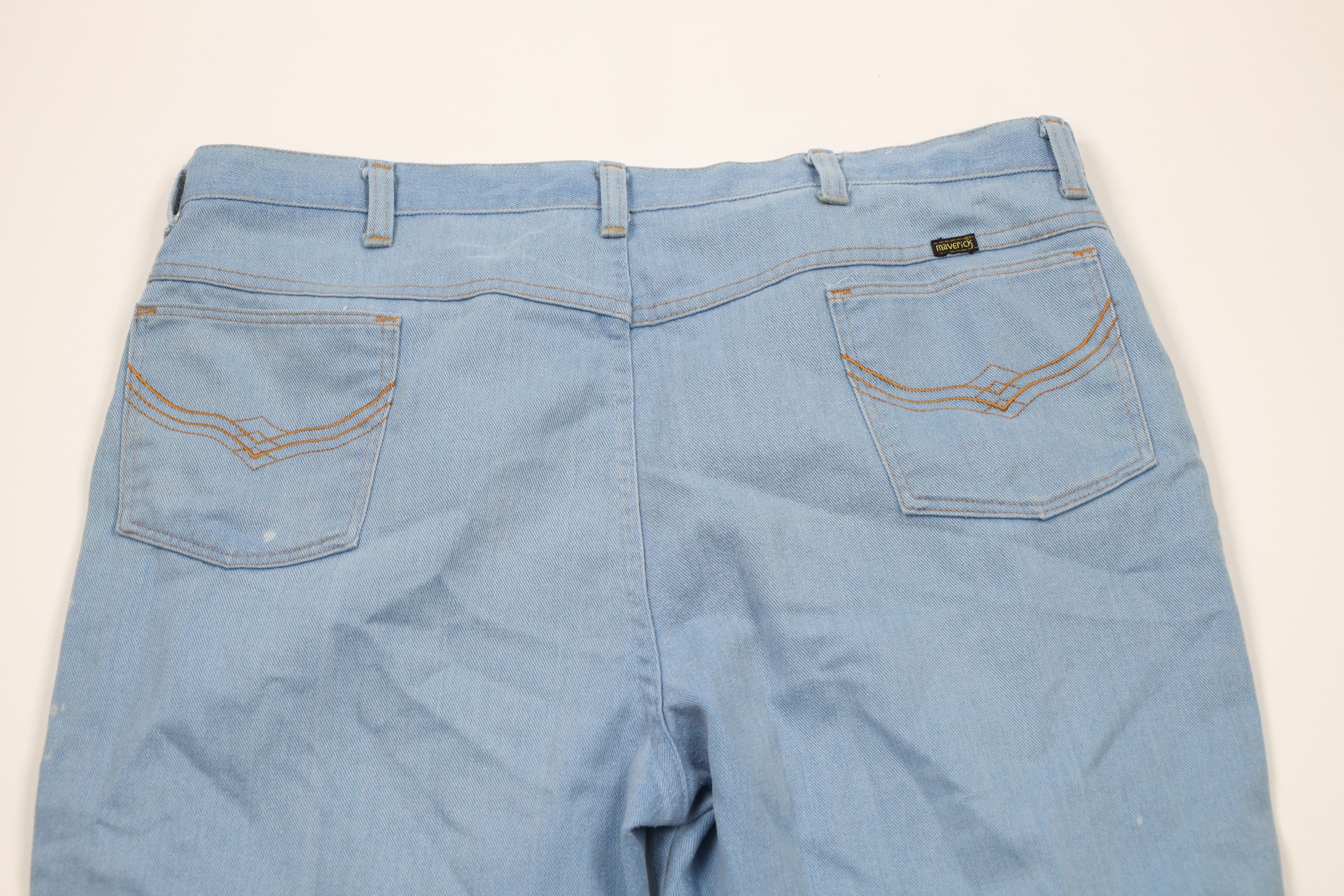 Vintage Vintage 70s Streetwear Wide Leg Bell Bottoms Denim Jeans USA Size US 40 / EU 56 - 12 Thumbnail
