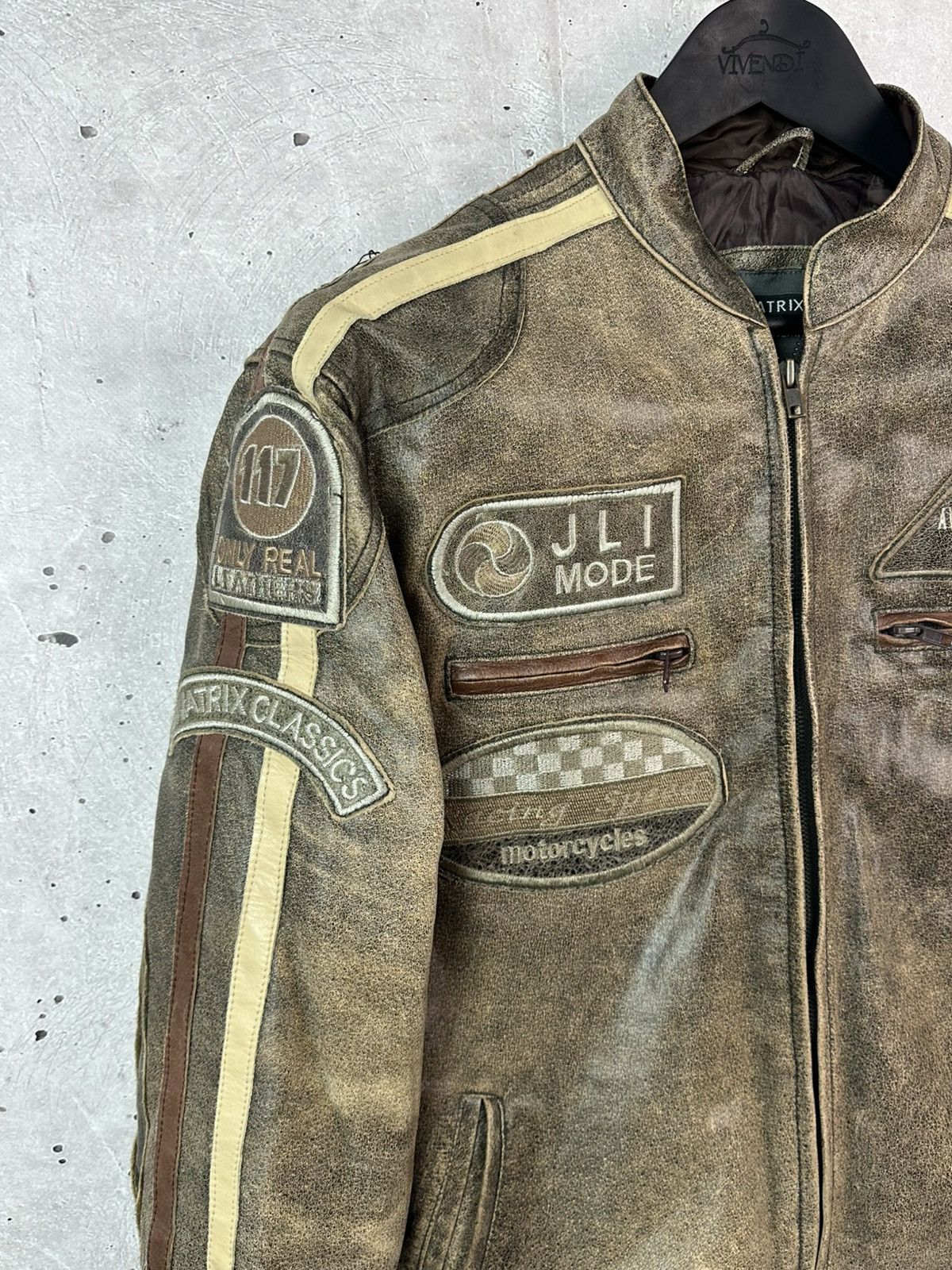 Avirex Aviatrix Cow Leather Brown Motorcycles Bomber Leather Jacket Size US L / EU 52-54 / 3 - 3 Thumbnail