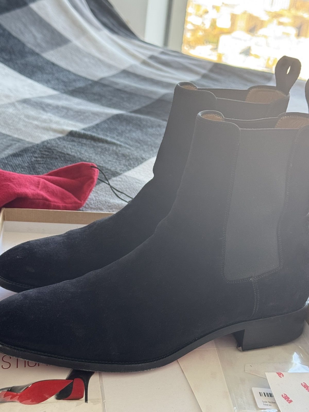 Christian Louboutin Christian Louboutin Chelsea black boots EU 42 Size US 9.5 / EU 42-43 - 12 Thumbnail