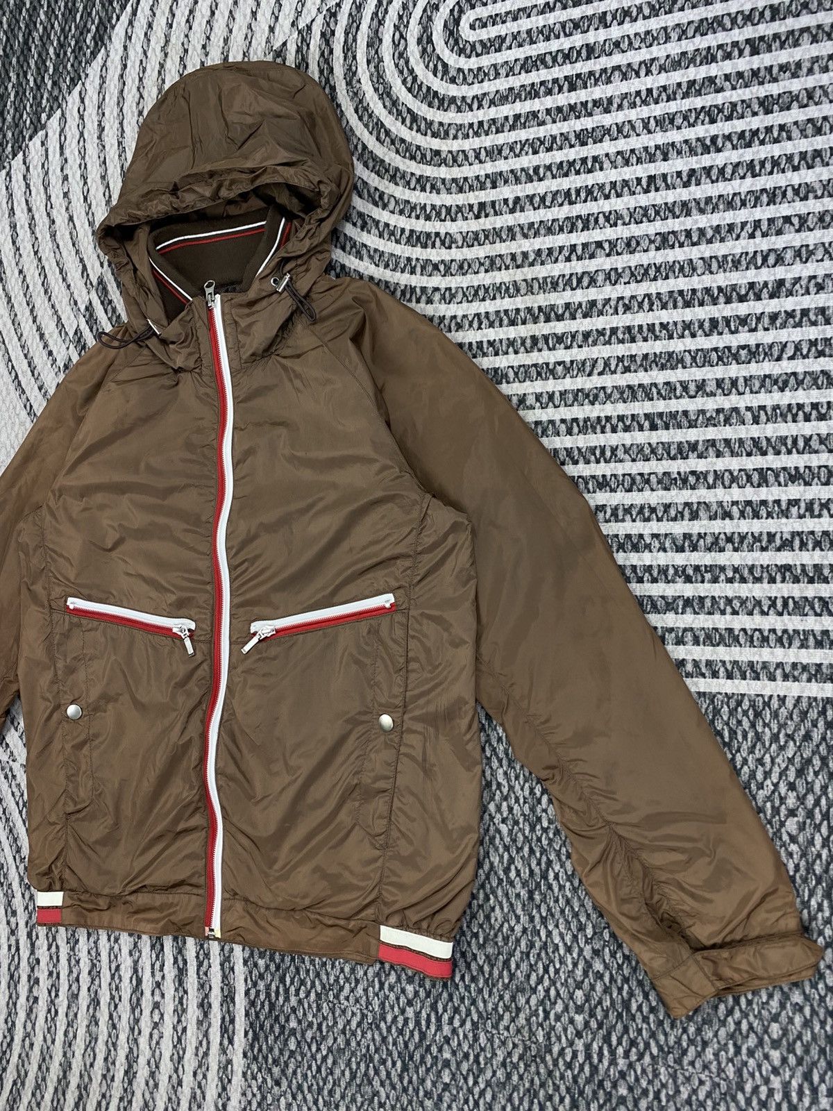 Beams Plus Vintage Beams Casual Brown Zipper Hooded Jacket Size US S / EU 44-46 / 1 - 4 Thumbnail
