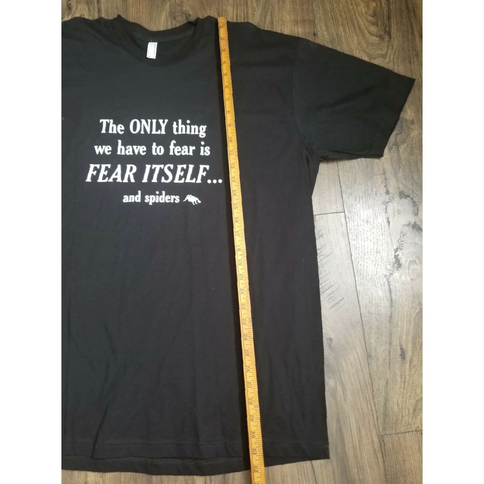 American Apparel Mens 2XL Fear Spiders Sarcastic Spider Cool Adult Graphic Funny T-Shirt Size US XXL / EU 58 / 5 - 5 Thumbnail