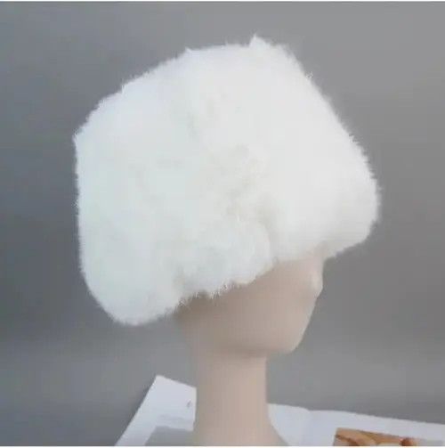 Other Warm Natural Rabbit Fur Bomber Hat Size ONE SIZE - 1 Thumbnail