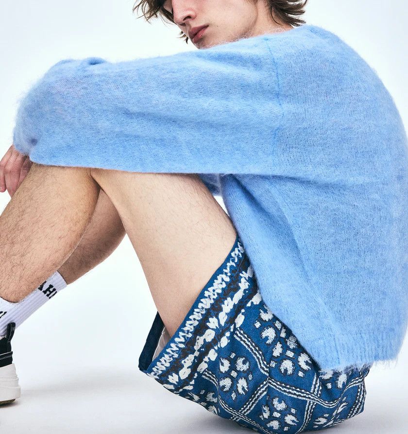 Nahmias o1h1sh11224 Tield Silk Shorts in Tiled Print Size US 34 / EU 50 - 5 Thumbnail