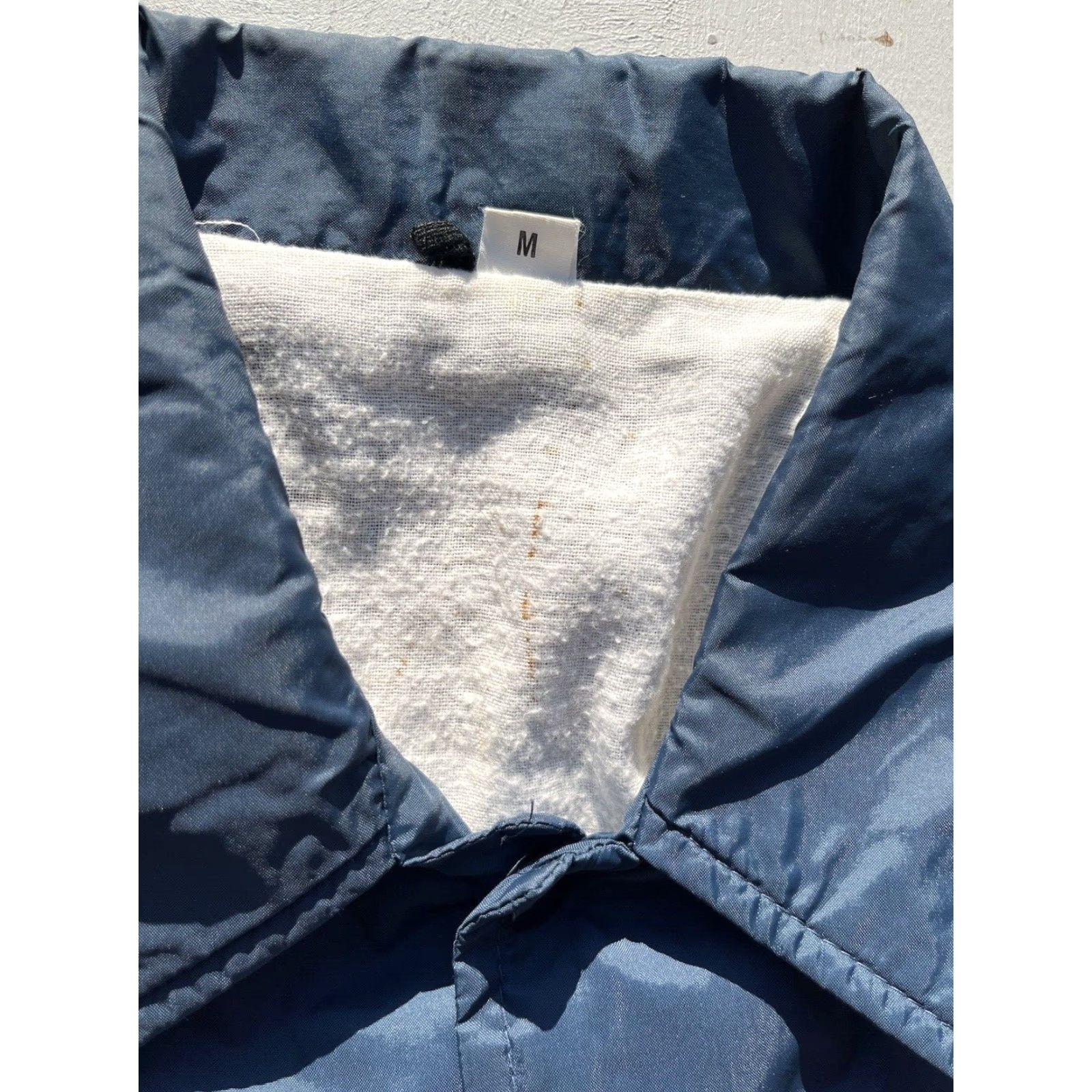 Vintage VINTAGE Unbranded Windbreaker Jacket Mens M Navy Blue 80s 90s Newspaper Route Nylon Breathable Light Packable Size: M Size US M / EU 48-50 / 2 - 3 Thumbnail
