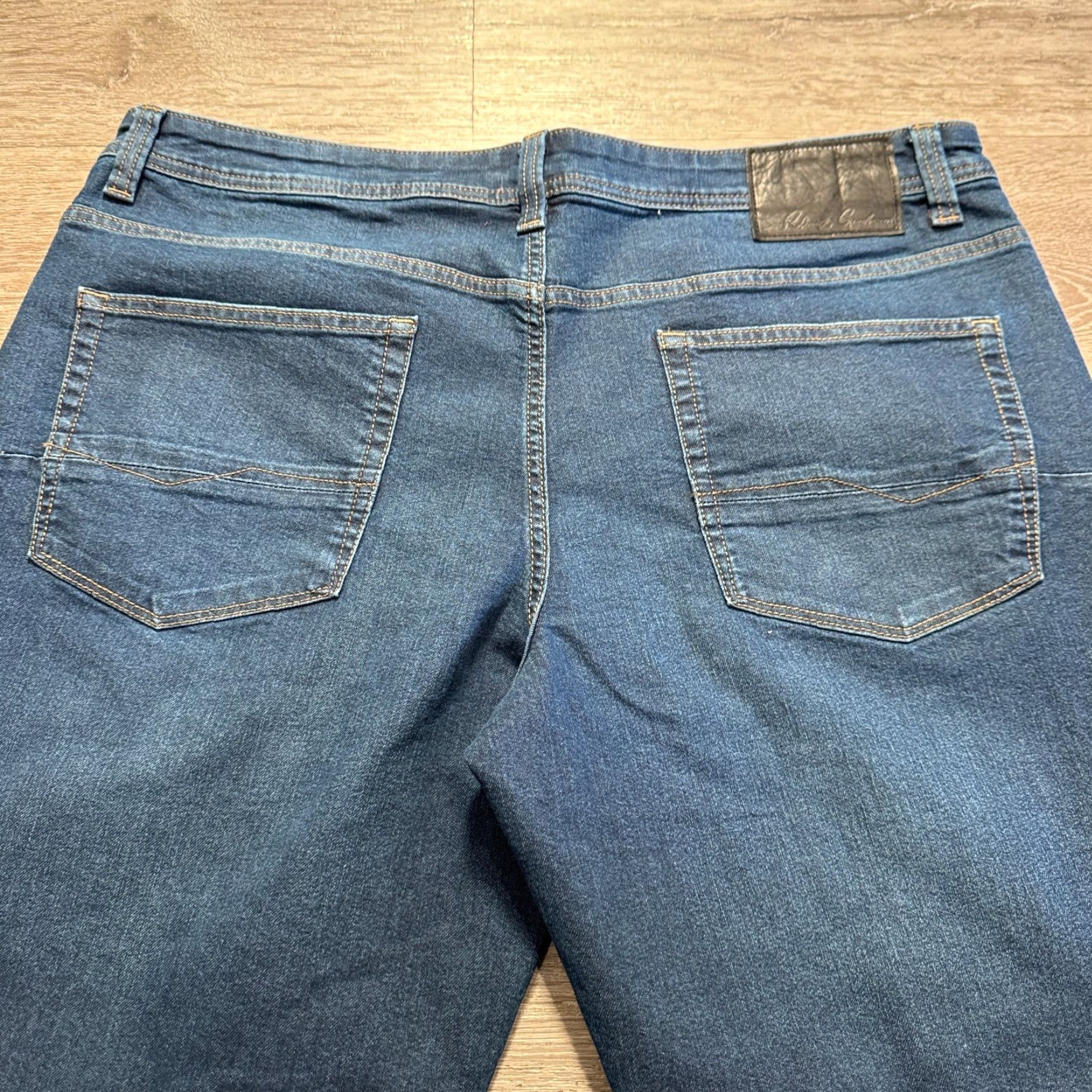 Robert Graham Robert Graham Jeans Mens 38 Denim Dark Wash 5-Pocket Java Blue 34in Inseam Slim Straight Wool? Size US 38 / EU 54 - 6 Thumbnail