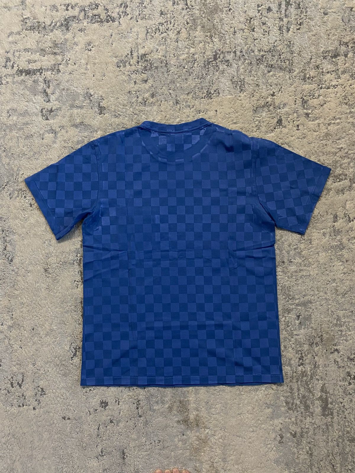 Number (N)ine SS09 Checkered Blue Painted T Shirt Size US M / EU 48-50 / 2 - 8 Thumbnail