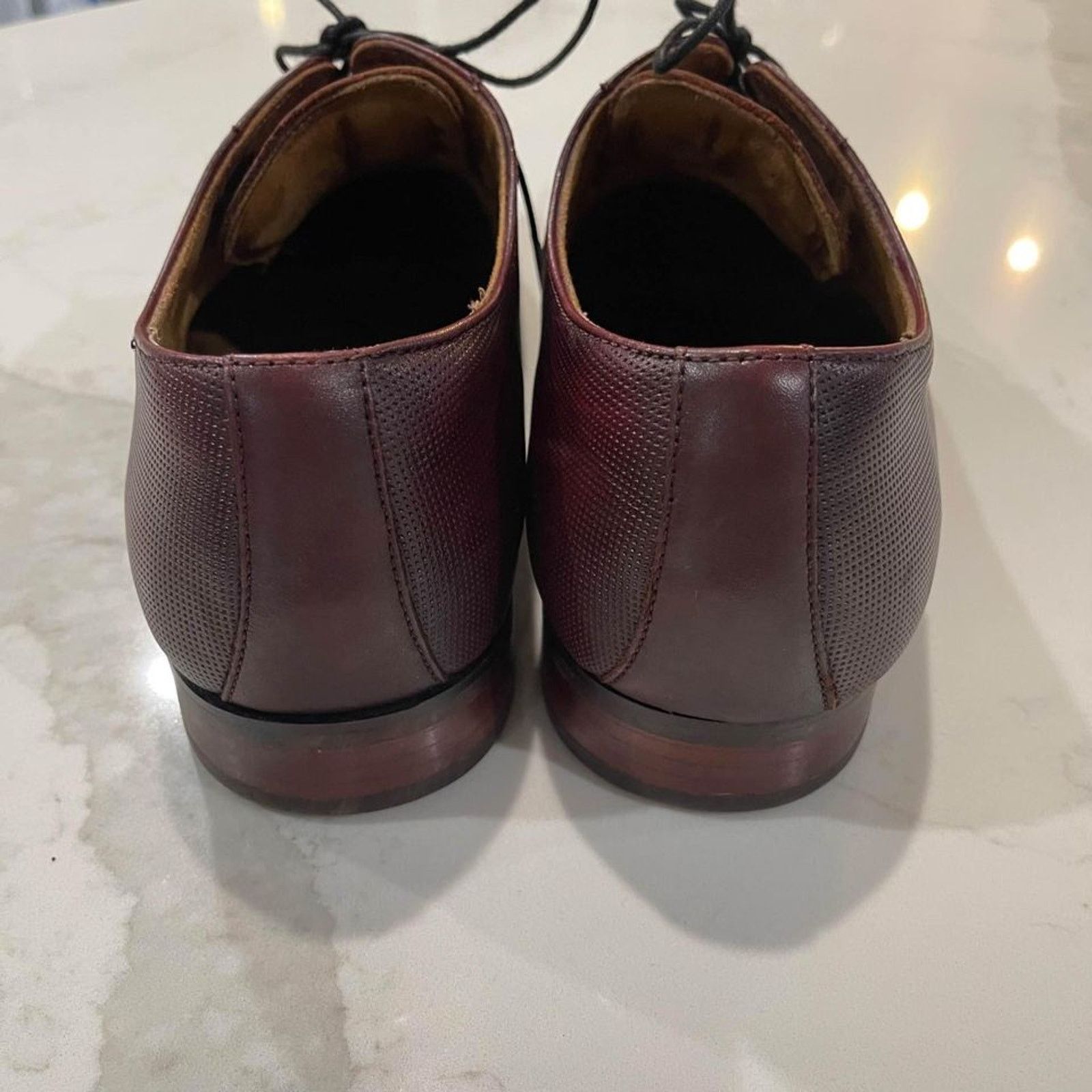 Florsheim Florsheim Dress Shoes Oxford Brown Leather Plain Toe Men 12D Size US 12 / EU 45 - 4 Thumbnail