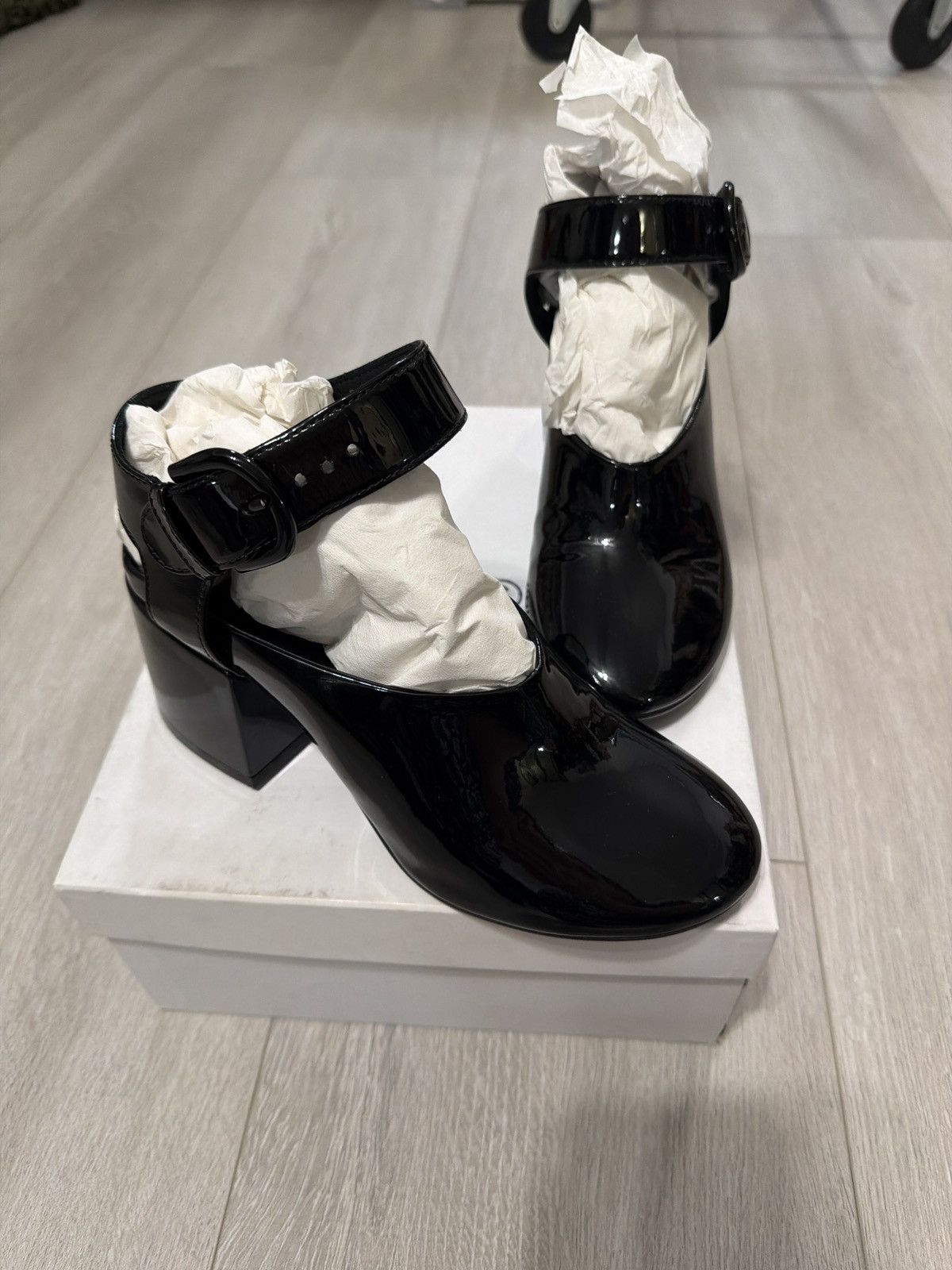 MM6 Black MM6 Mary Jane Heels Size US 8 / IT 38 - 1 Thumbnail