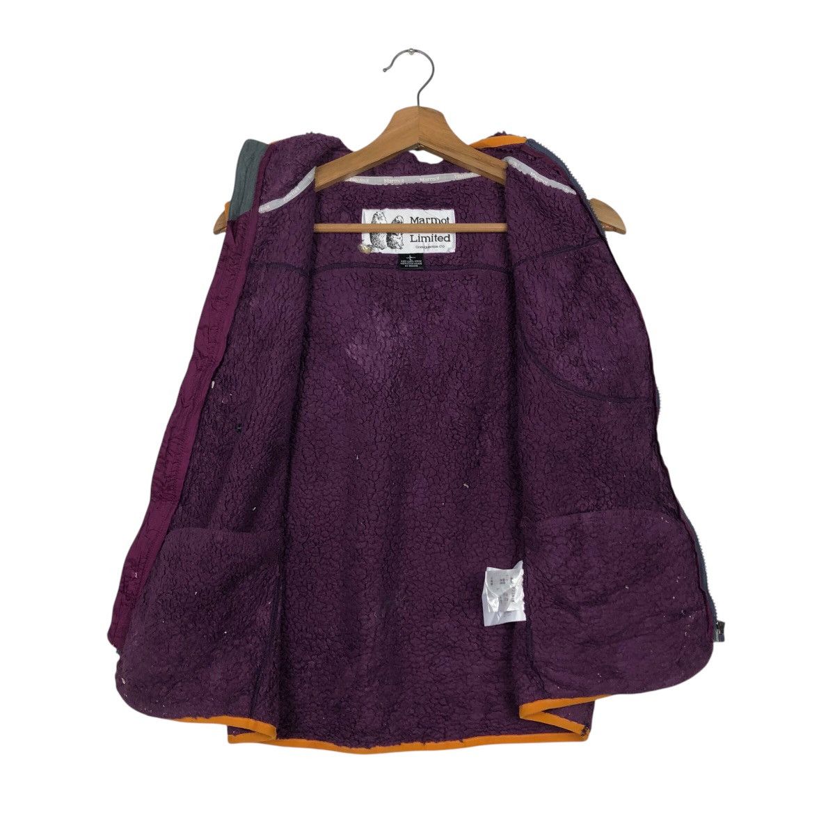 Japanese Brand × Vintage 📌Rich Purple Vintage Dip Pile Sherpa Vest Jacket Marmot Size US L / EU 52-54 / 3 - 15 Thumbnail