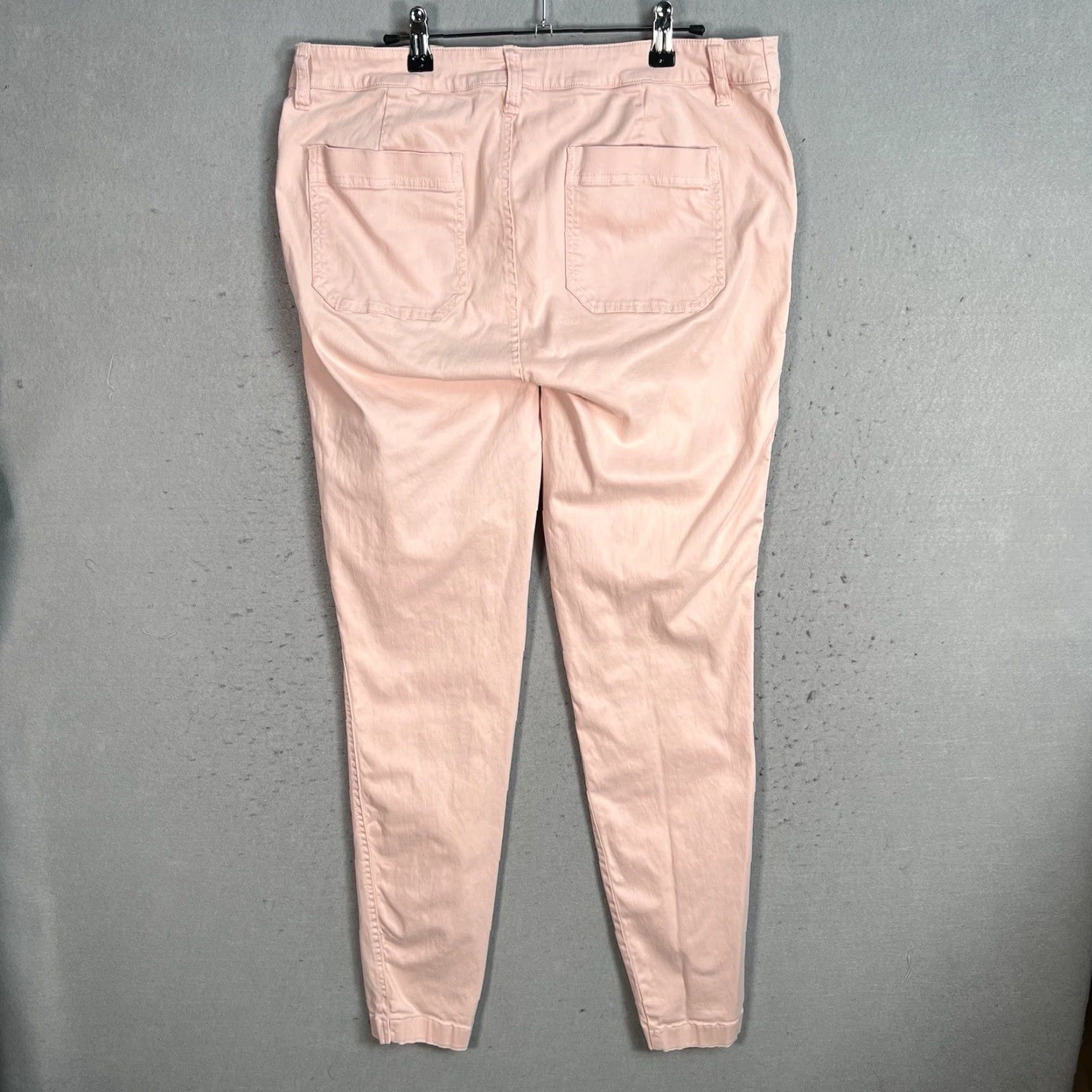 J.Crew VINTAGE J.CREW Chino Pants Womens 32T Pink Skinny Fit Cotton Blend Flat Front Slim Inseam 31 in Mens Girls Size 24" / US 00 / IT 34 - 2 Thumbnail