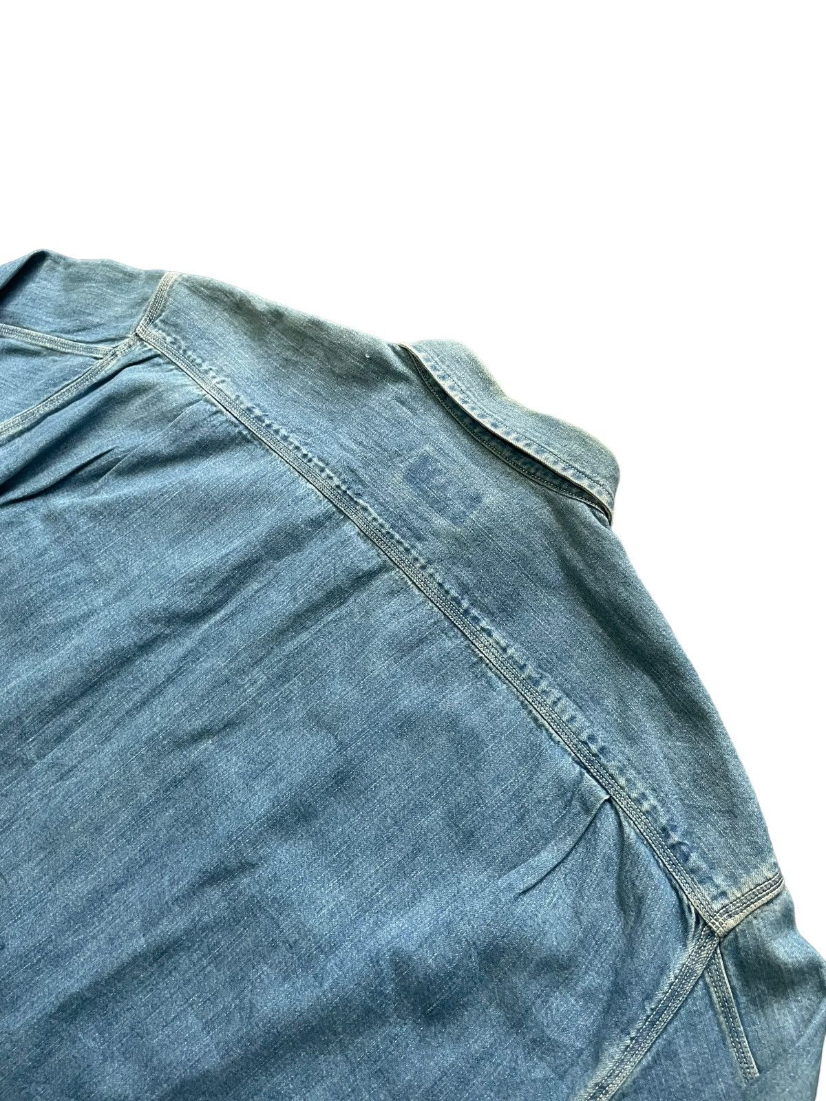 Designer Vintage DKNY Denim Shirt Size US XL / EU 56 / 4 - 7 Thumbnail
