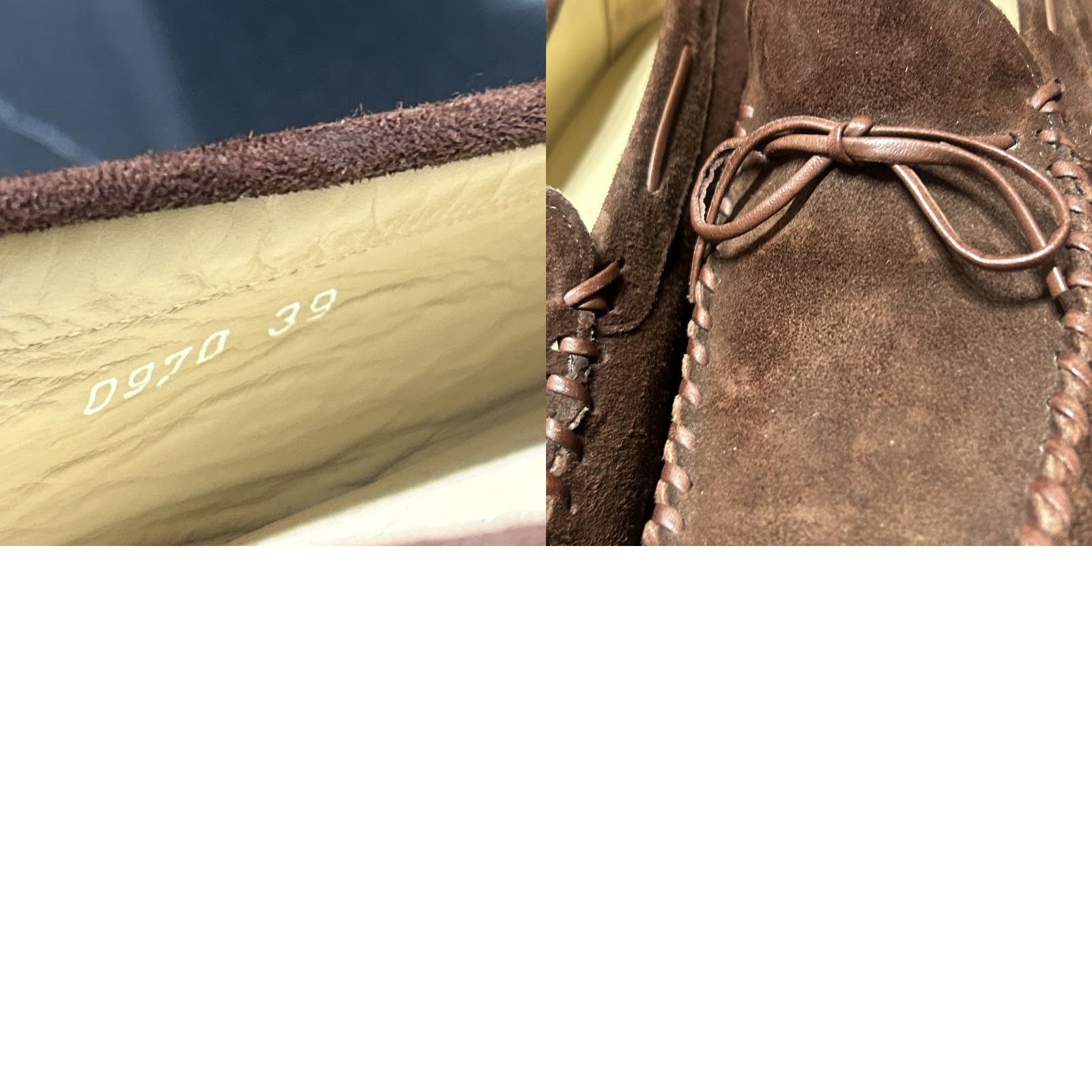 Russell & Bromley Russell & Bromley Women's Square Toe Suede Moc Bow Loafers Brown Size 39 Italy Size US 8 / IT 38 - 10 Thumbnail