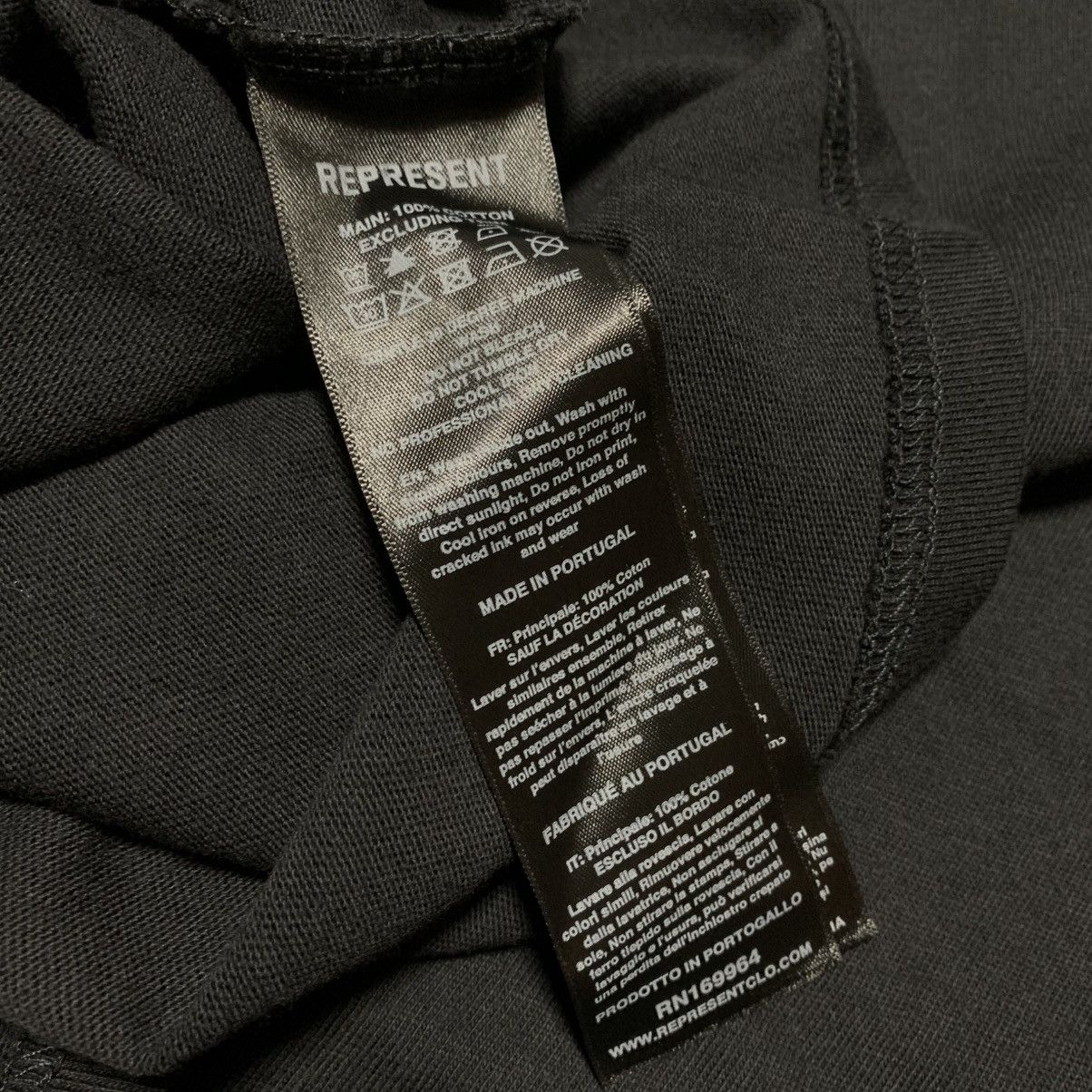 Represent Clo. Represent Small Double Distilled Off Black Tee Size US S / EU 44-46 / 1 - 8 Thumbnail