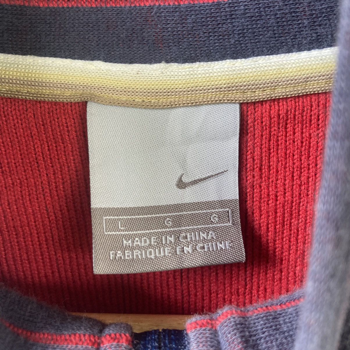 Nike Y2K Nike Blue Stripes Track Jacket Size US L / EU 52-54 / 3 - 6 Thumbnail