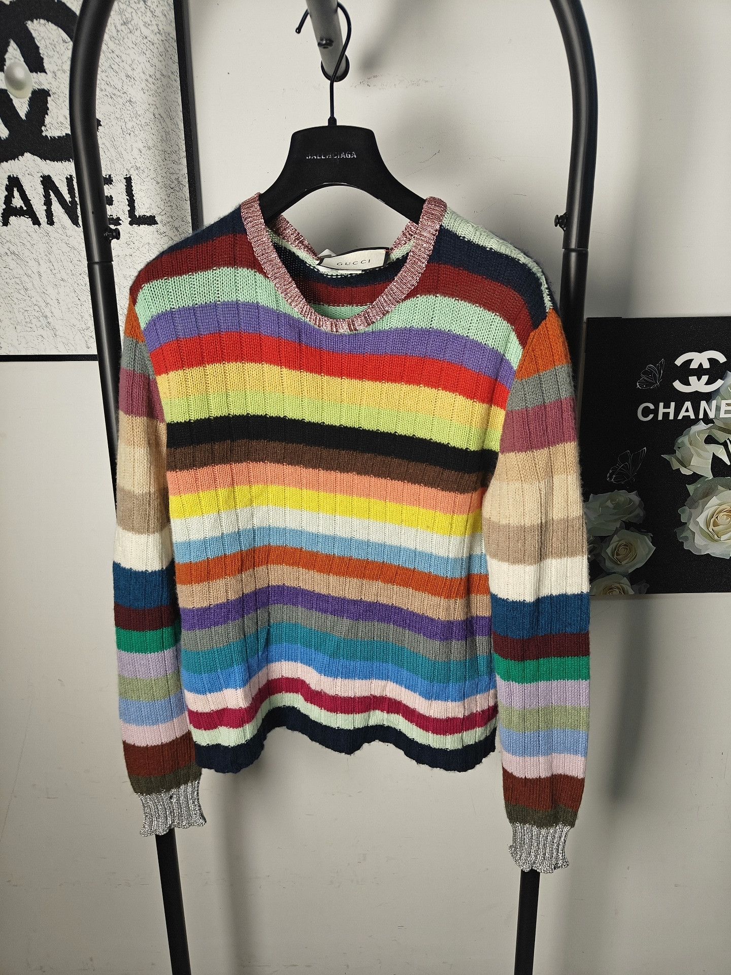 Gucci Gucci Knit Rainbow Multi Sweater M Women Size M / US 6-8 / IT 42-44 - 1 Thumbnail