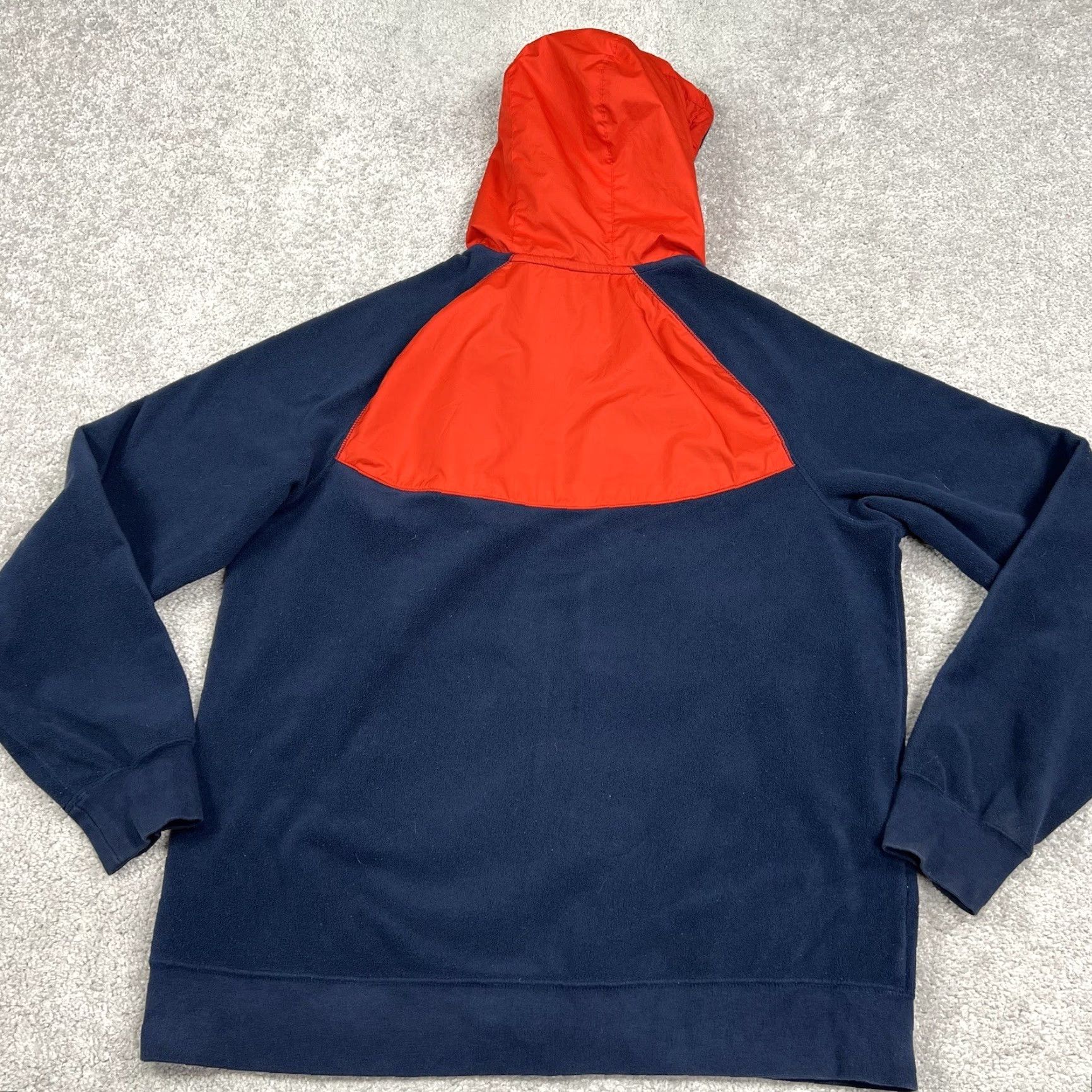 Nike VINTAGE? Nike Jacket Mens L Athleticwear Windrunner Polar Fleece Blue/Red Full Zip Size US L / EU 52-54 / 3 - 6 Thumbnail