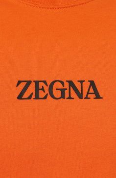 Ermenegildo Zegna o1s1rm0225 RUD36 T-Shirt in Orange Size US L / EU 52-54 / 3 - 5 Thumbnail