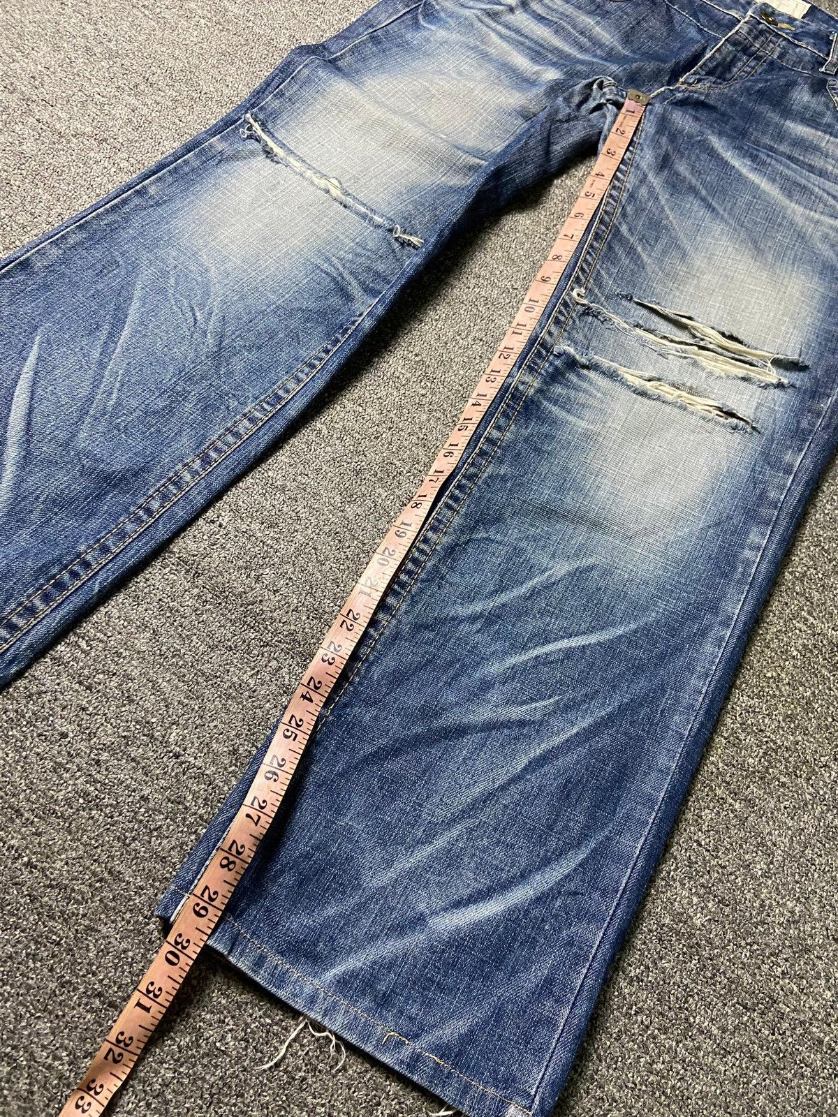 Hysteric Glamour × Japanese Brand × Vintage Vintage LOLITA JEANS Distressed Flared Jeans (132) Size US 36 / EU 52 - 12 Thumbnail