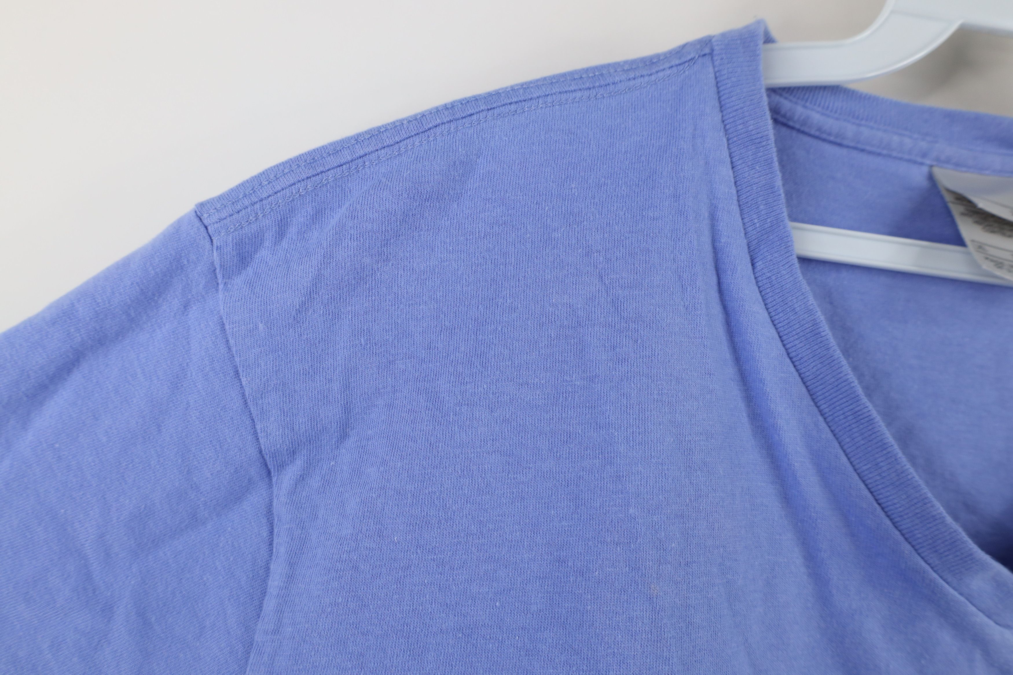 Nike Vintage 90s Y2K Nike Scott Mini Swoosh T-Shirt Periwinkle Size XL / US 12-14 / IT 48-50 - 7 Thumbnail