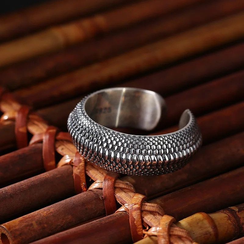 Jewelry × Sterling Silver × Vintage Personality Simple 925 Silver Ring Size ONE SIZE - 4 Thumbnail