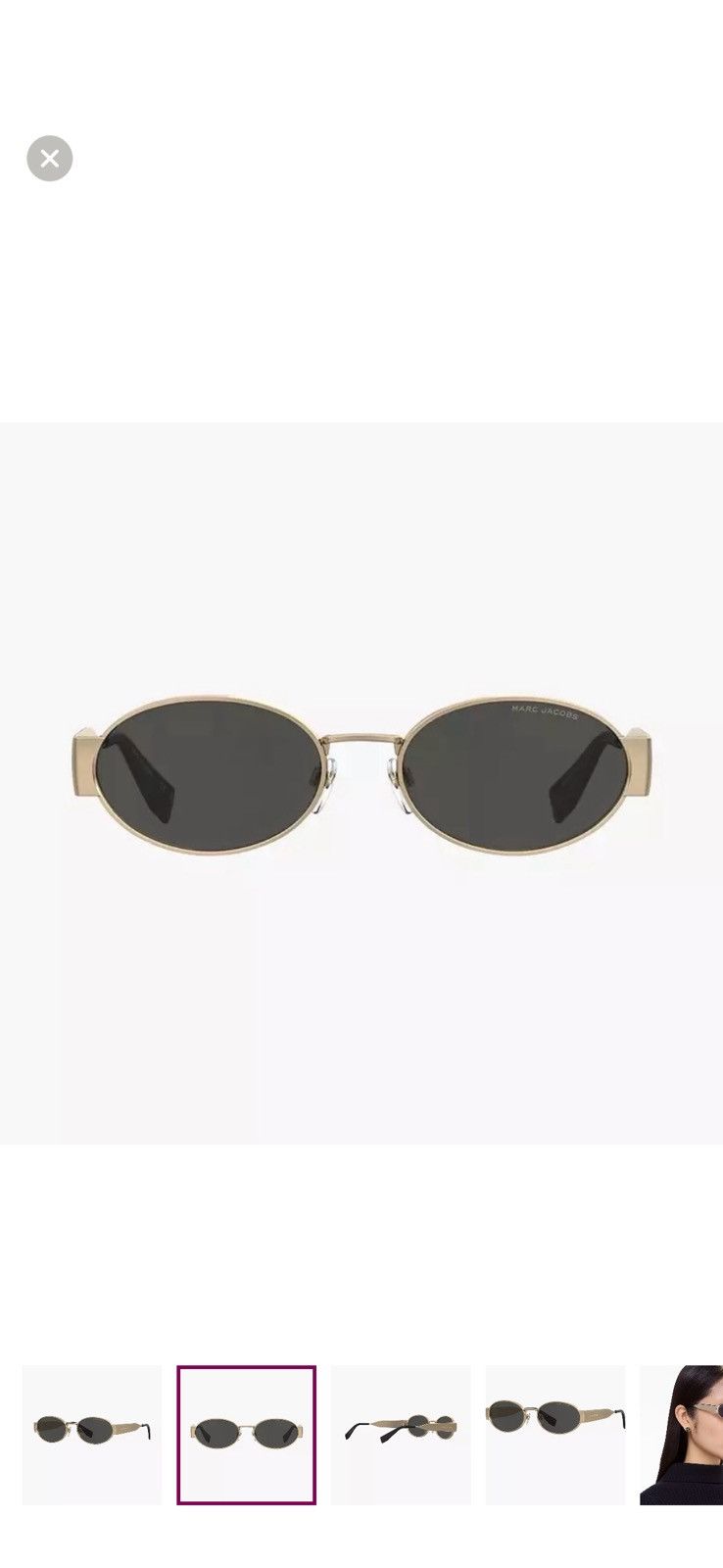 Marc Jacobs Marc Jacobs Classic Logo Round Sunglasses Size ONE SIZE - 2 Thumbnail