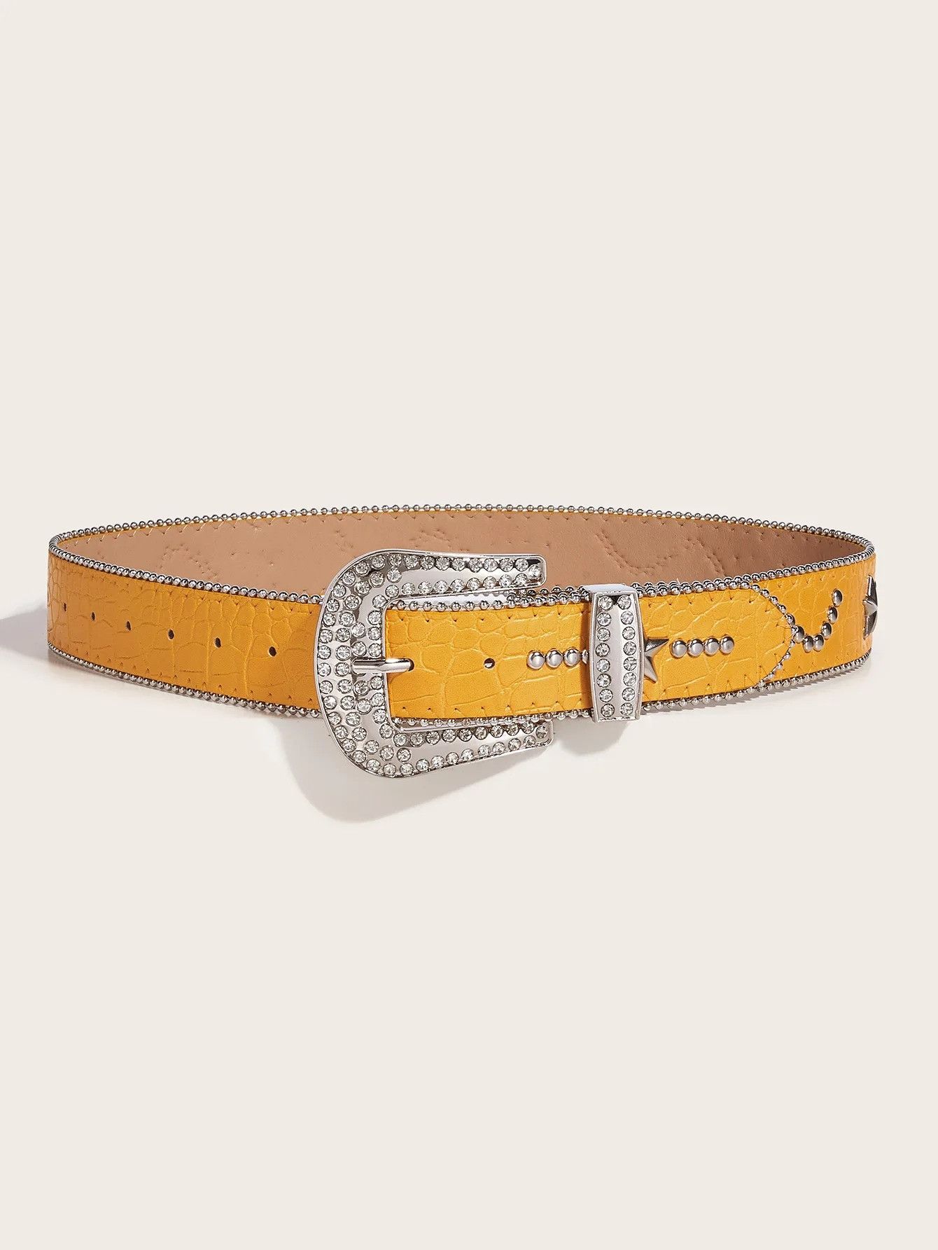Other Y2K Star & Rhinestone Buckle Belt Size ONE SIZE - 3 Thumbnail