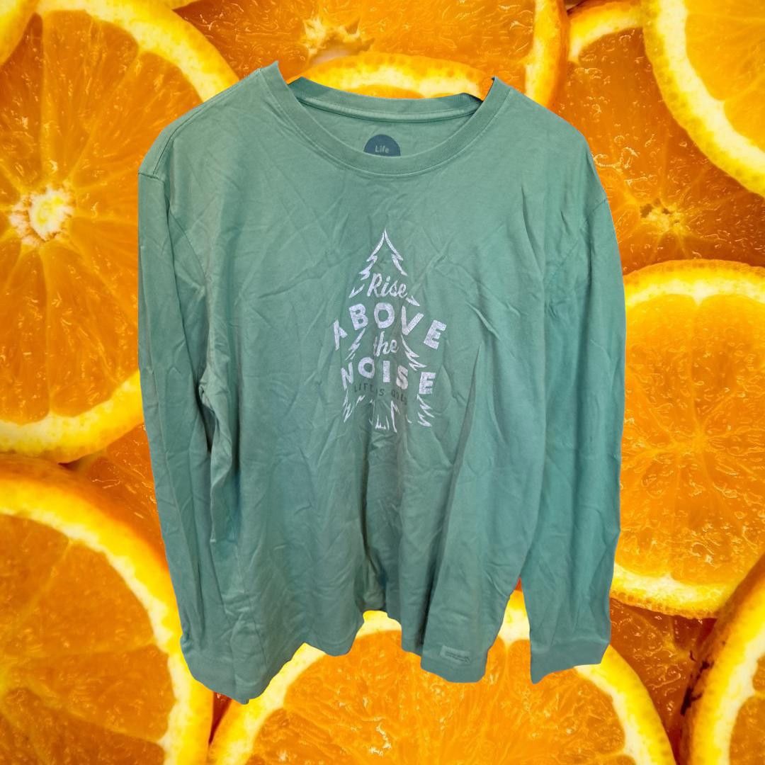 Life is Good Life Is Good Rise Above the Noise Green Long Sleeve Tee Size Size US L / EU 52-54 / 3 - 1 Thumbnail