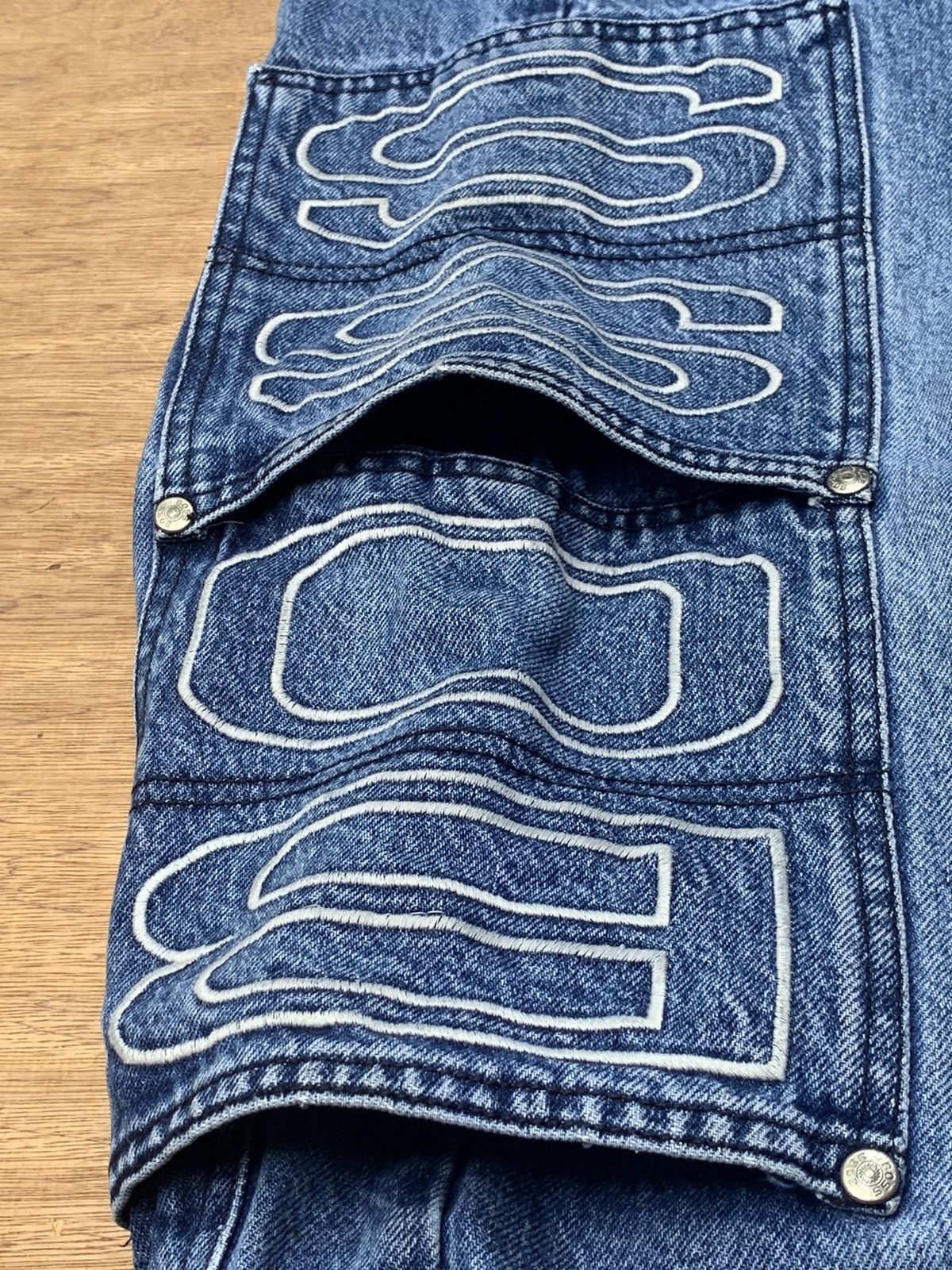 Hugo Boss Vintage 90s Boss Baggy Hip Hop Denim Jeans Pants Size US 31 - 23 Thumbnail