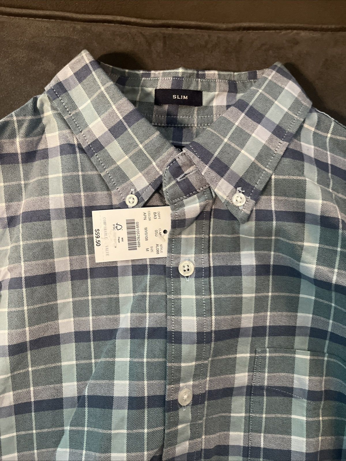 J.Crew J crew Men's Medium slim Button Up Shirt New With Tags Size US M / EU 48-50 / 2 - 6 Thumbnail