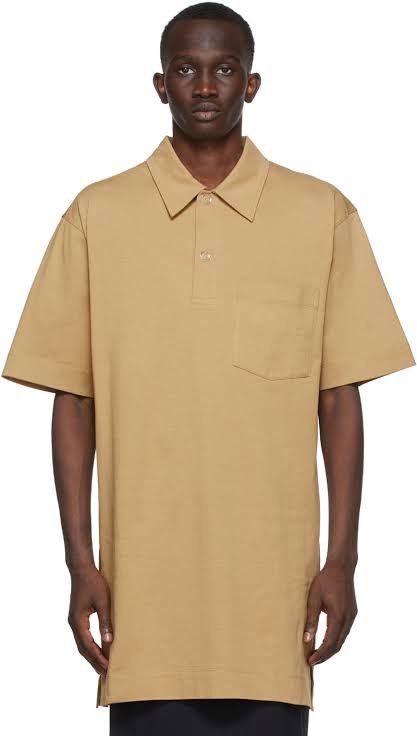 Dries Van Noten Dries Van Noten khaki jersey polo Size US L / EU 52-54 / 3 - 8 Thumbnail