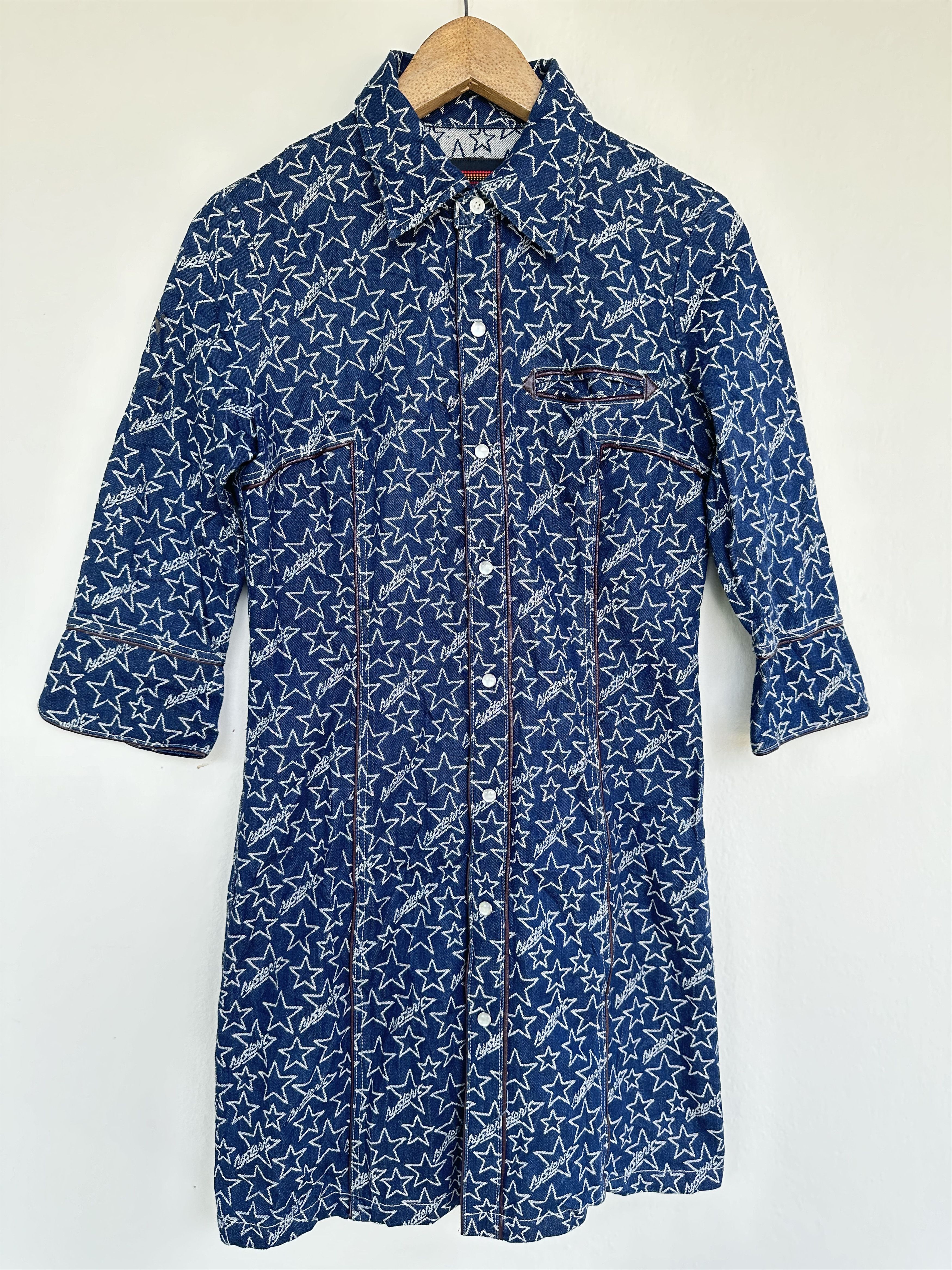 Hysteric Glamour Vintage Hysteric Glamour Full Print Long Denim Jacket Size M / US 6-8 / IT 42-44 - 4 Thumbnail