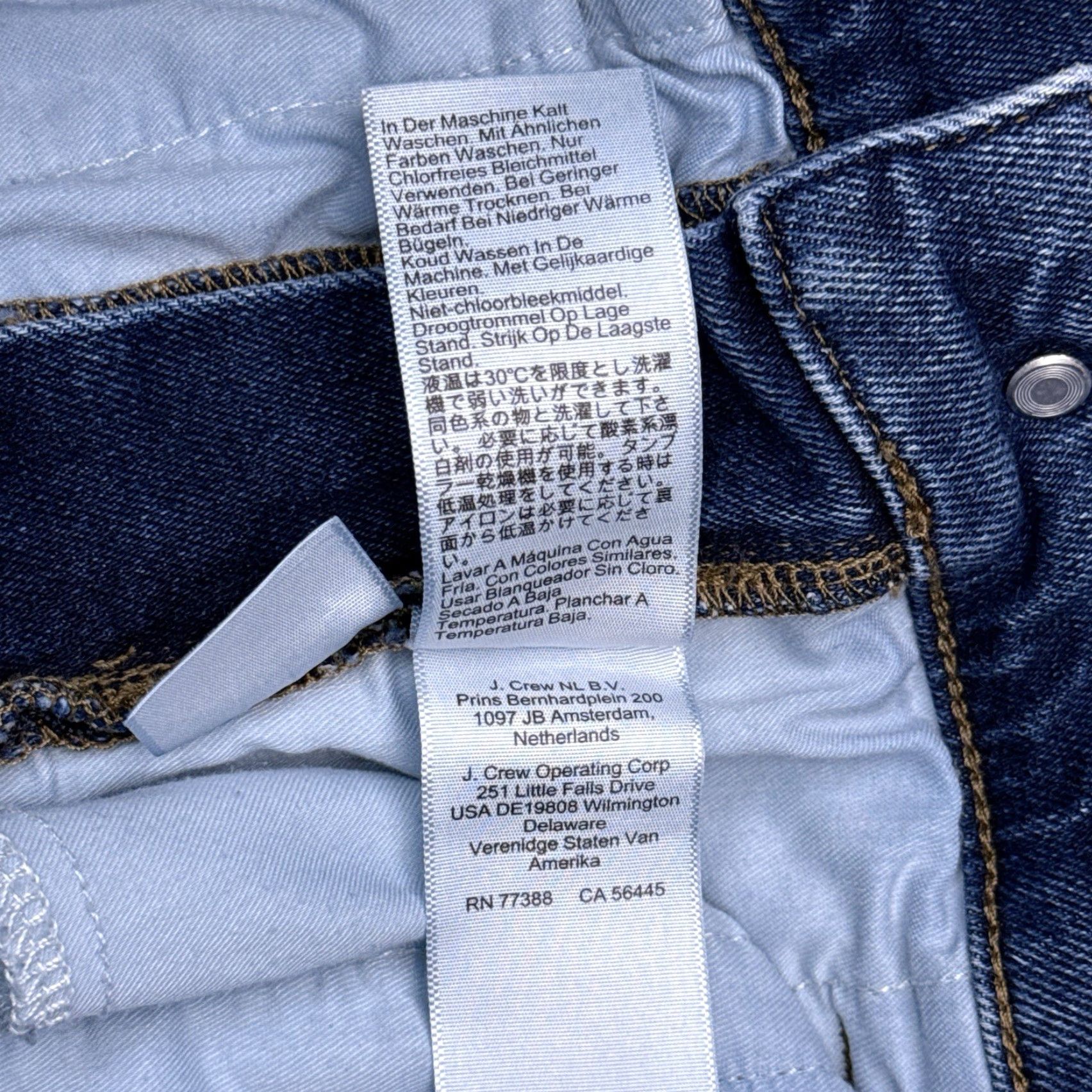 J.Crew J.CREW Jeans Womens 28 High Rise Classic Stretch Denim Ankle 5-Pocket Blue Vintage City Fall Winter Spring Summer Hem Frayed Size 28" / US 6 / IT 42 - 6 Thumbnail