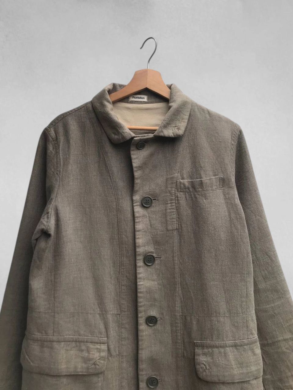 Issey Miyake Unisex Plantation Linen Blend Marled Coat Size M / US 6-8 / IT 42-44 - 9 Thumbnail