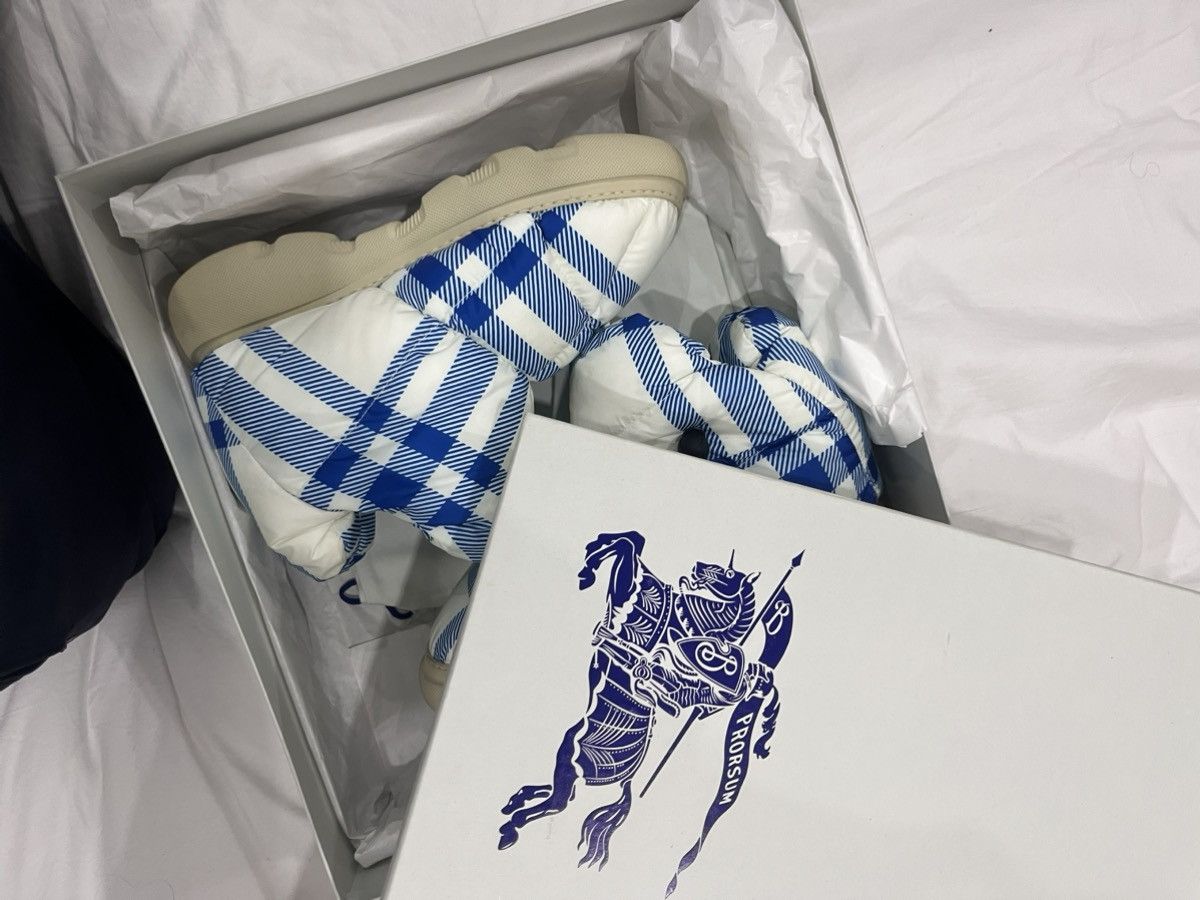 Burberry Burberry Pillow Boot – Blue Check (2021) Size US 9 / EU 42 - 3 Thumbnail