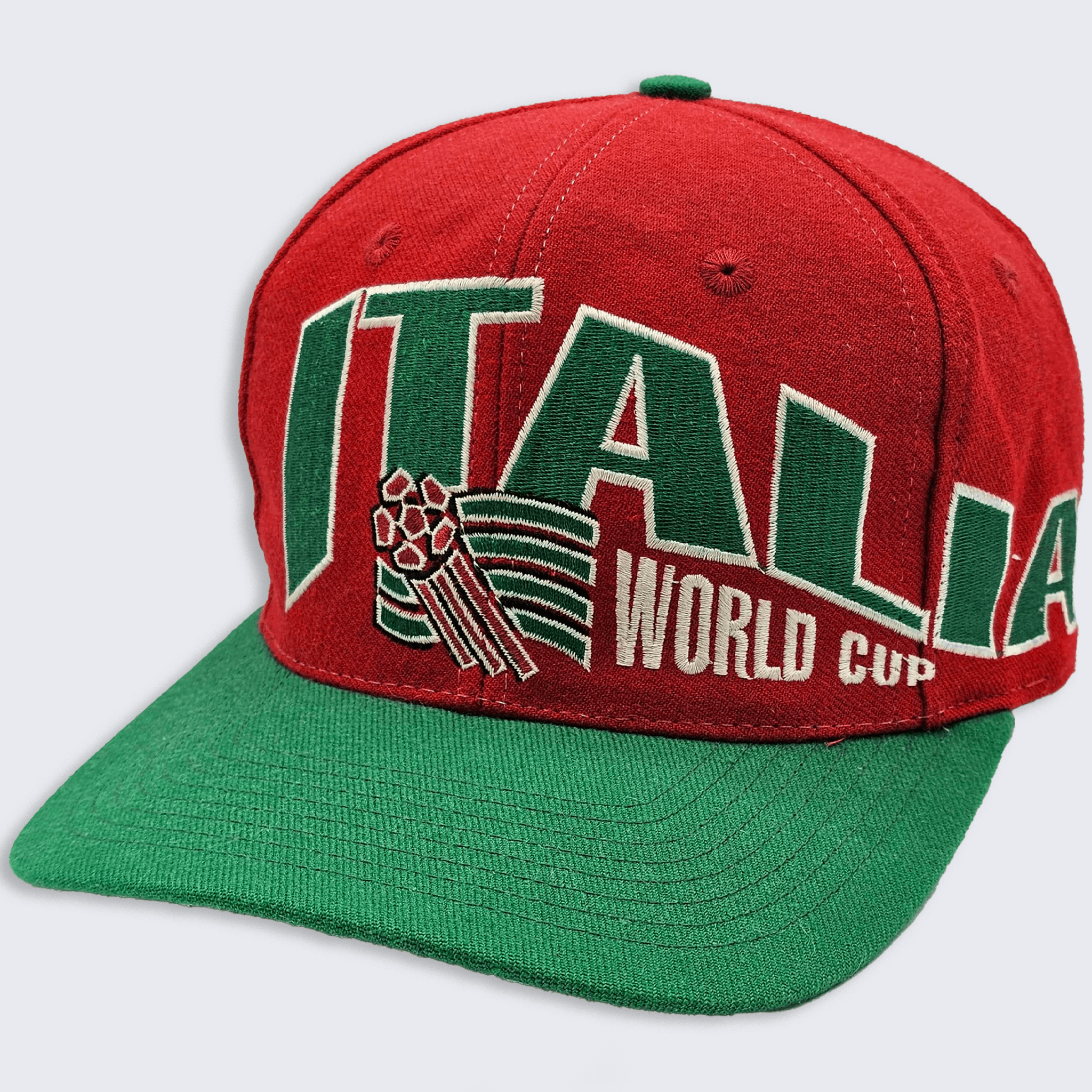 Apex One Italy Vintage 90s World Cup Soccer Snapback Hat Size ONE SIZE - 1 Thumbnail