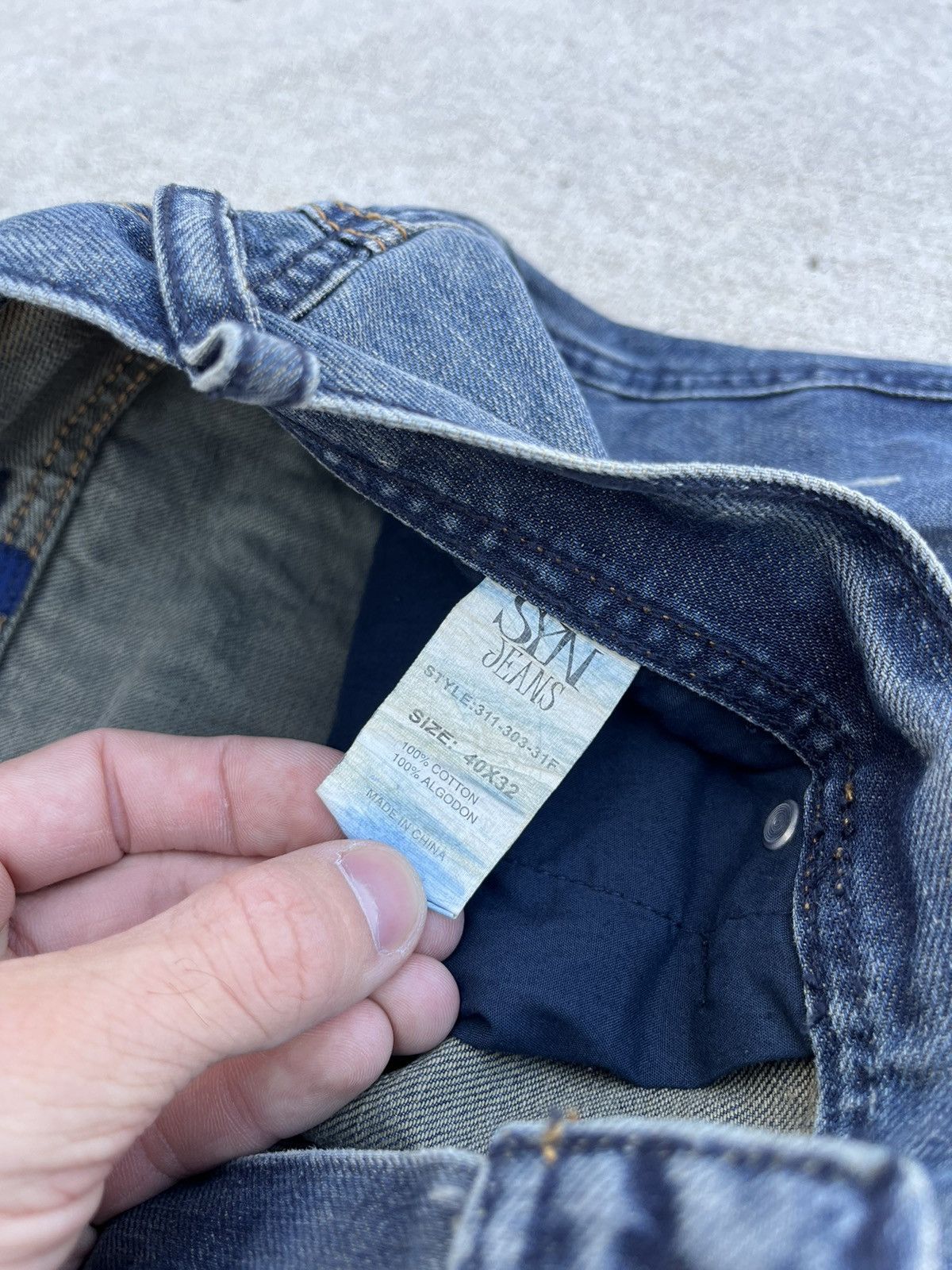 JNCO × Japanese Brand × Vintage Vintage 00’s SYN Hip-Hop Baggy Jeans Size US 40 / EU 56 - 9 Thumbnail