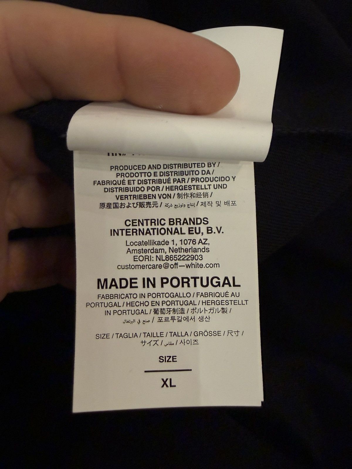Off-White Size XL - Off-White Classic Logo T-Shirt Black/Yellow Size US XL / EU 56 / 4 - 9 Thumbnail