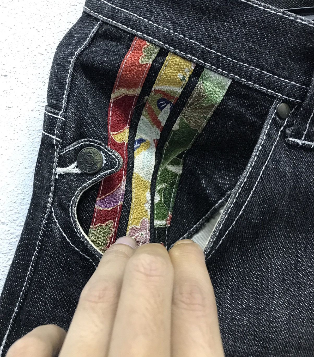Japanese Brand Vintage Gemstone Denim Pants Size US 30 / EU 46 - 5 Thumbnail