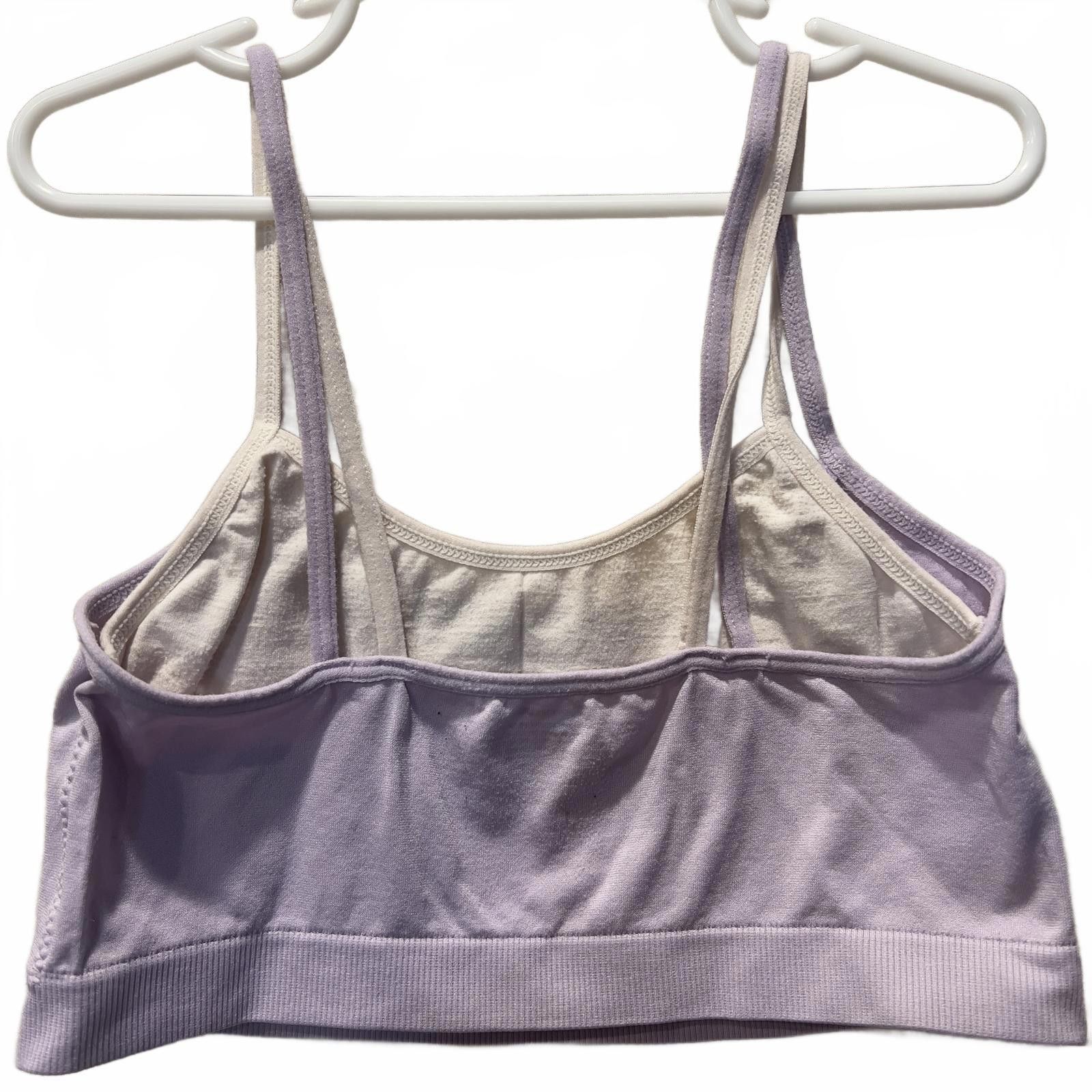 Unknown London Girls Double-Strap Camisole Top in Lavender and Cream Size ONE SIZE - 2 Thumbnail