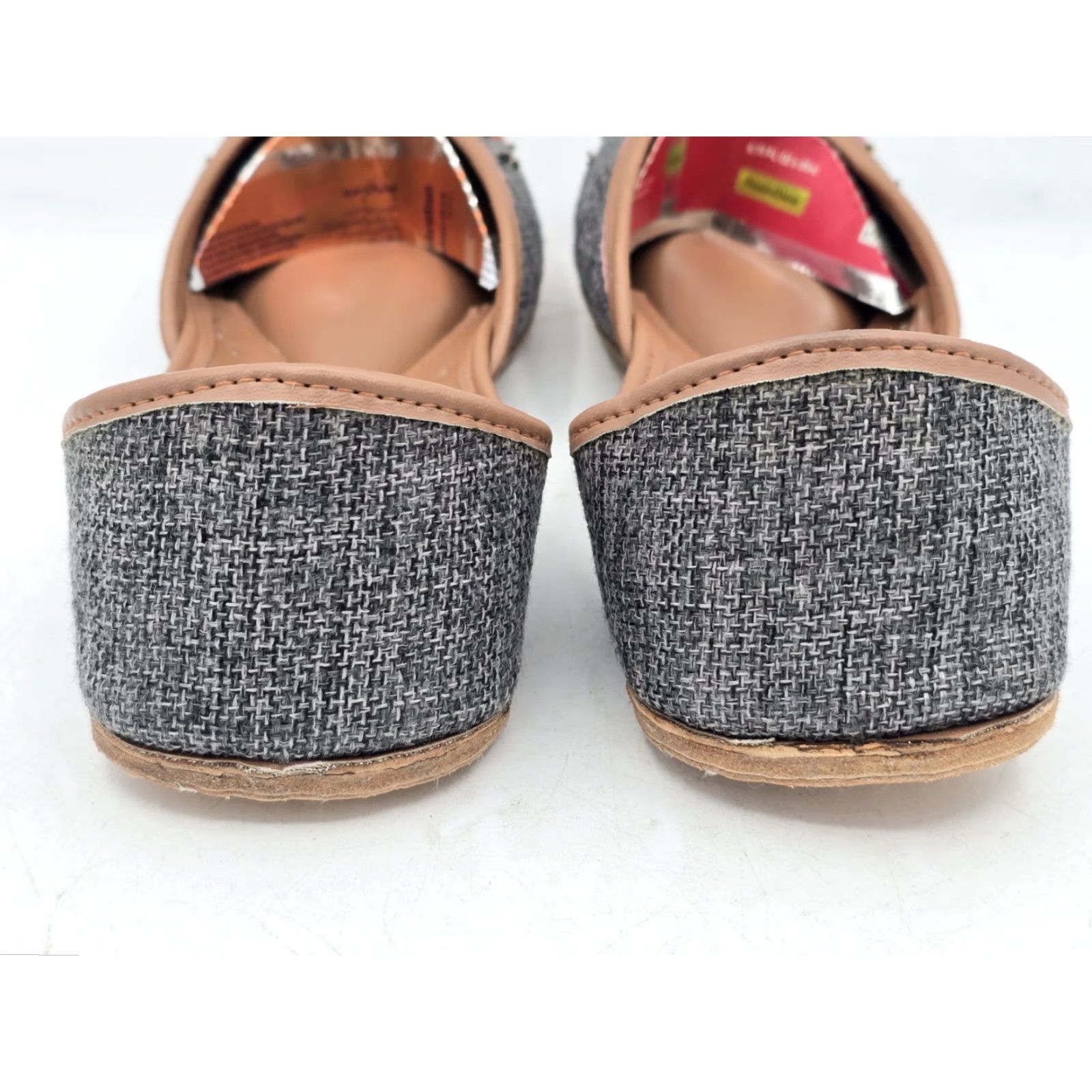 Vintage VINTAGE UJAALA Khussa Bridal Mojari Punjabi Jutti Ballet Flats Grey Sz 11 - Very Good Size ONE SIZE - 7 Thumbnail