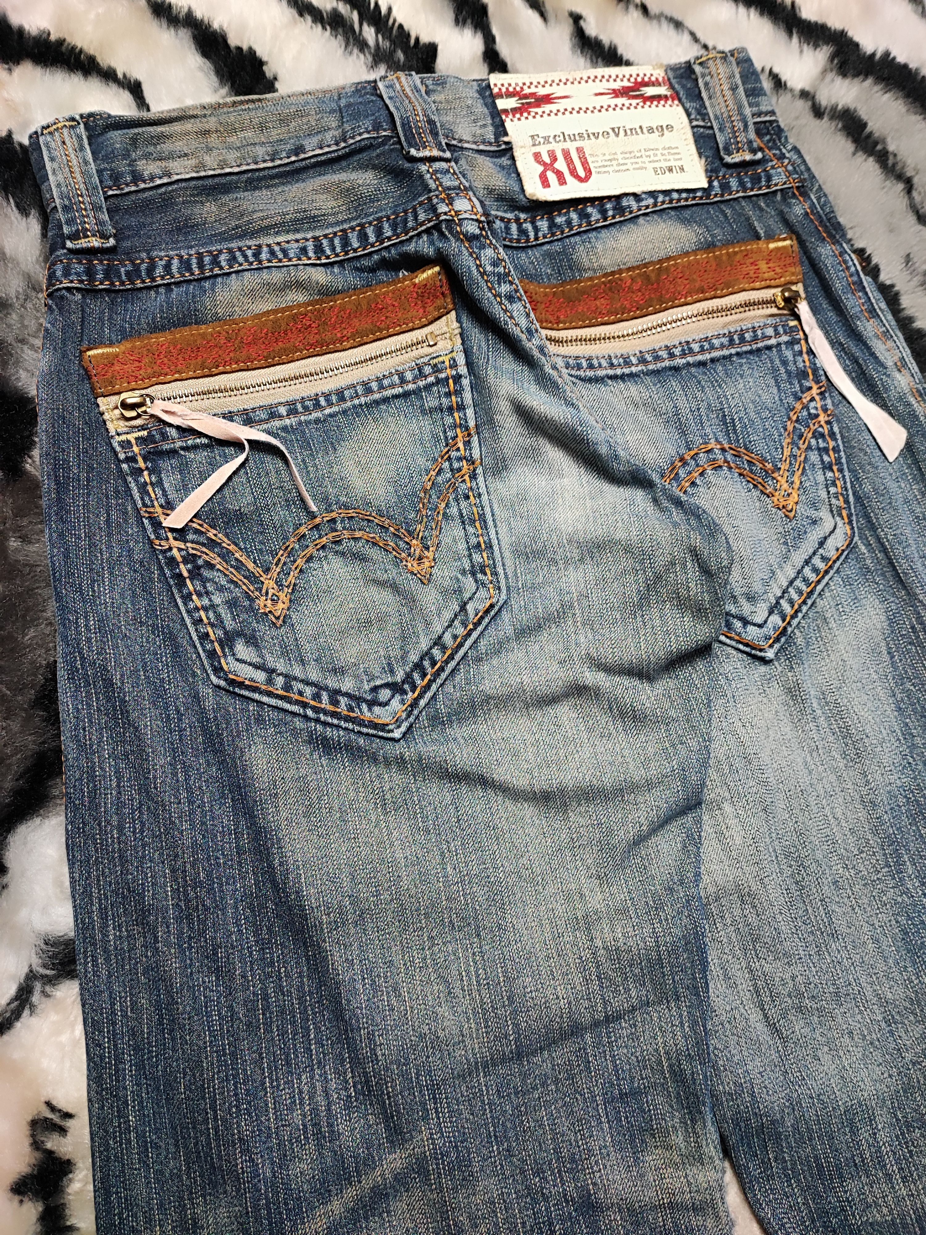 Edwin Edwin XV Vintage Rusty Distress Faded Size US 28 / EU 44 - 15 Thumbnail