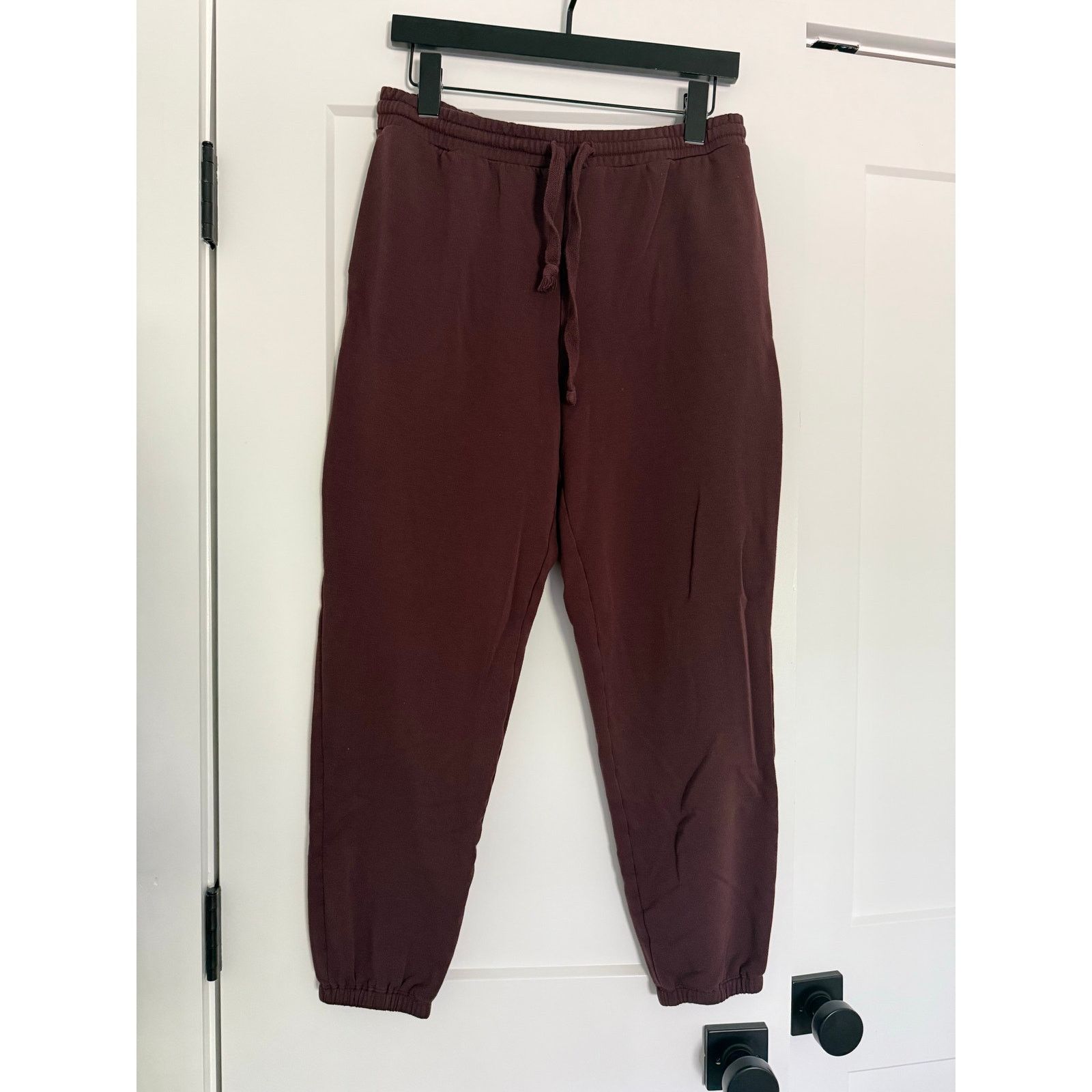 Madewell $75 Madewell Easygoing Sweatpants - M- Brown/ Burgundy Size 30" / US 8 / IT 44 - 5 Thumbnail