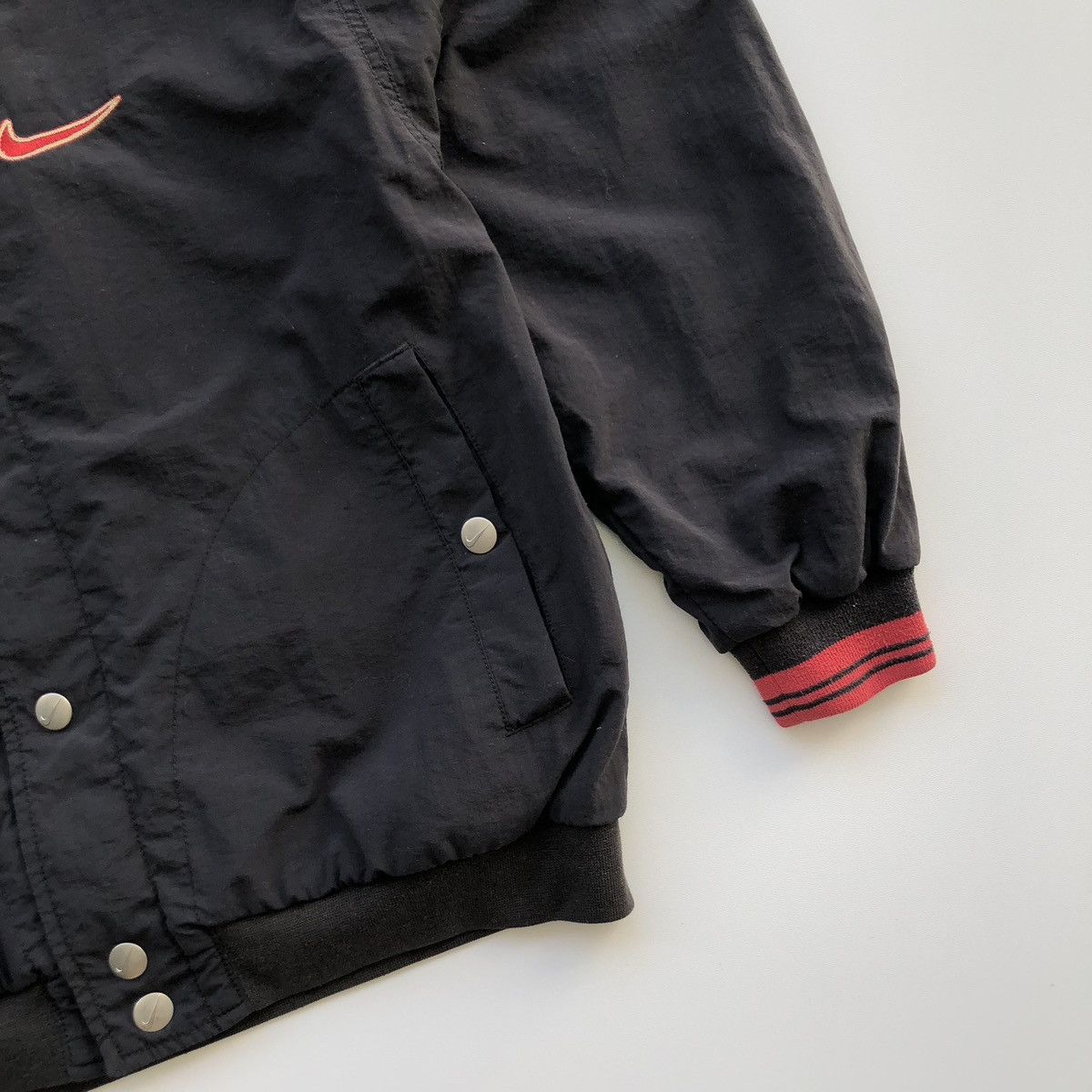 Nike Nike 90’s Double Nylon Bomber Hooded Vintage Jacket rare Size US S / EU 44-46 / 1 - 4 Thumbnail