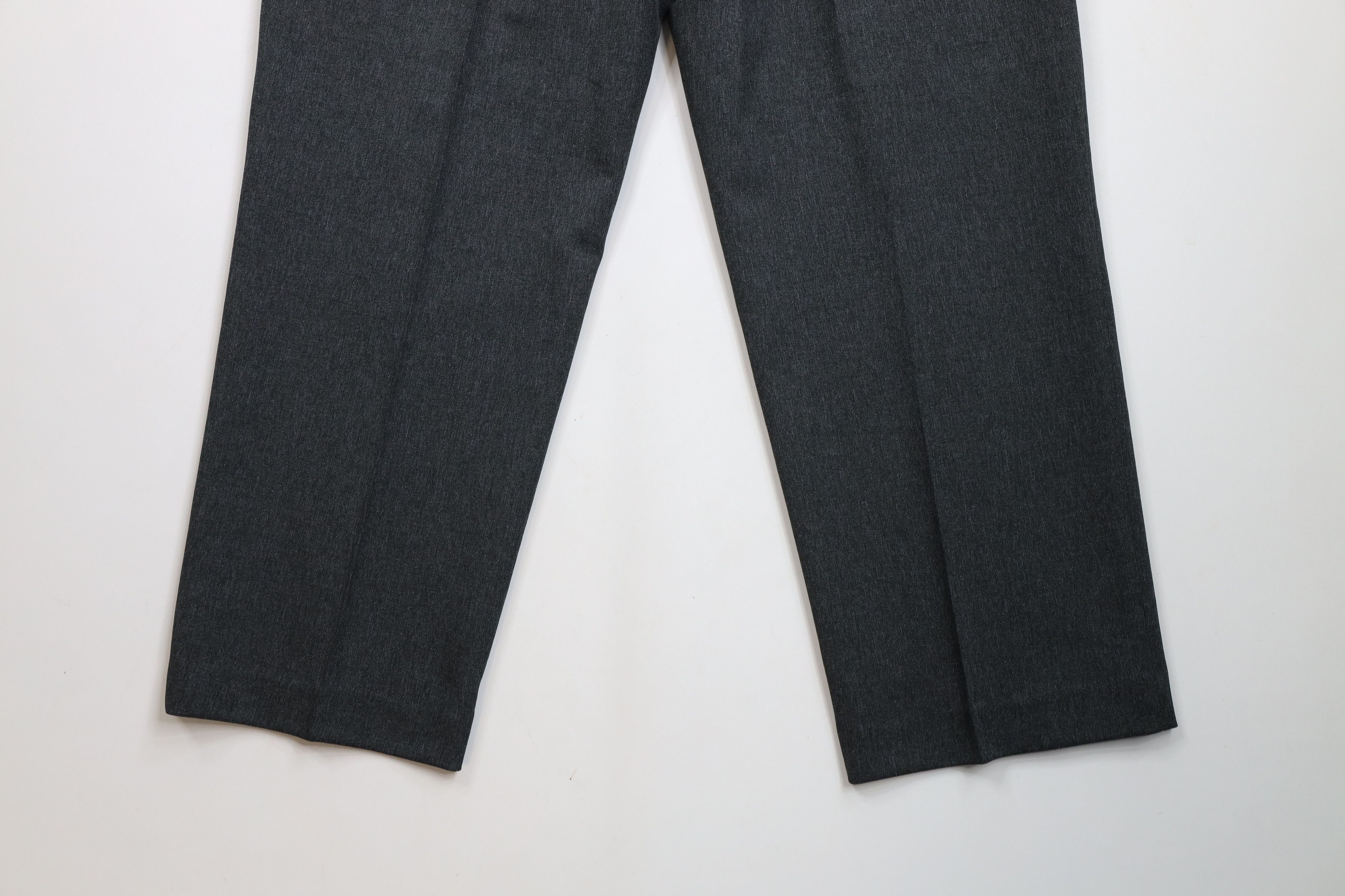 Levi's × Vintage Vintage 90s Levis Knit Flared Wide Leg Chino Pants Dark Gray Size US 40 / EU 56 - 10 Thumbnail